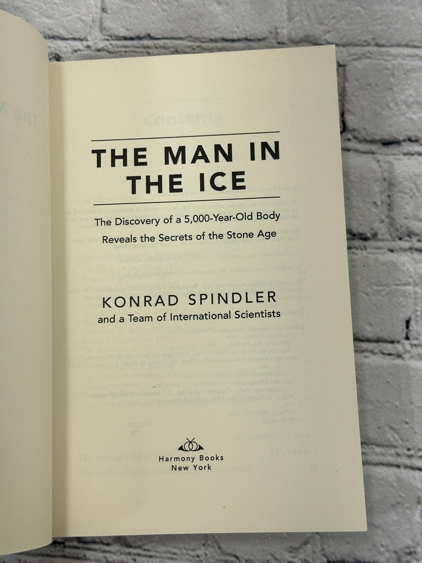 Man in the Ice By Konrad Spindler [1994]