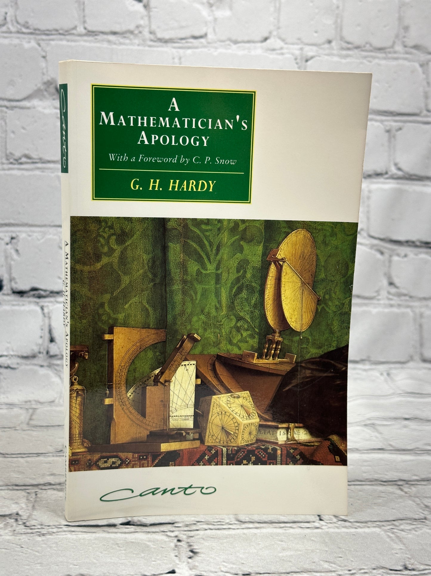 A Mathematician's Apology by G. H. Hardy [1993 · Canto Edition]