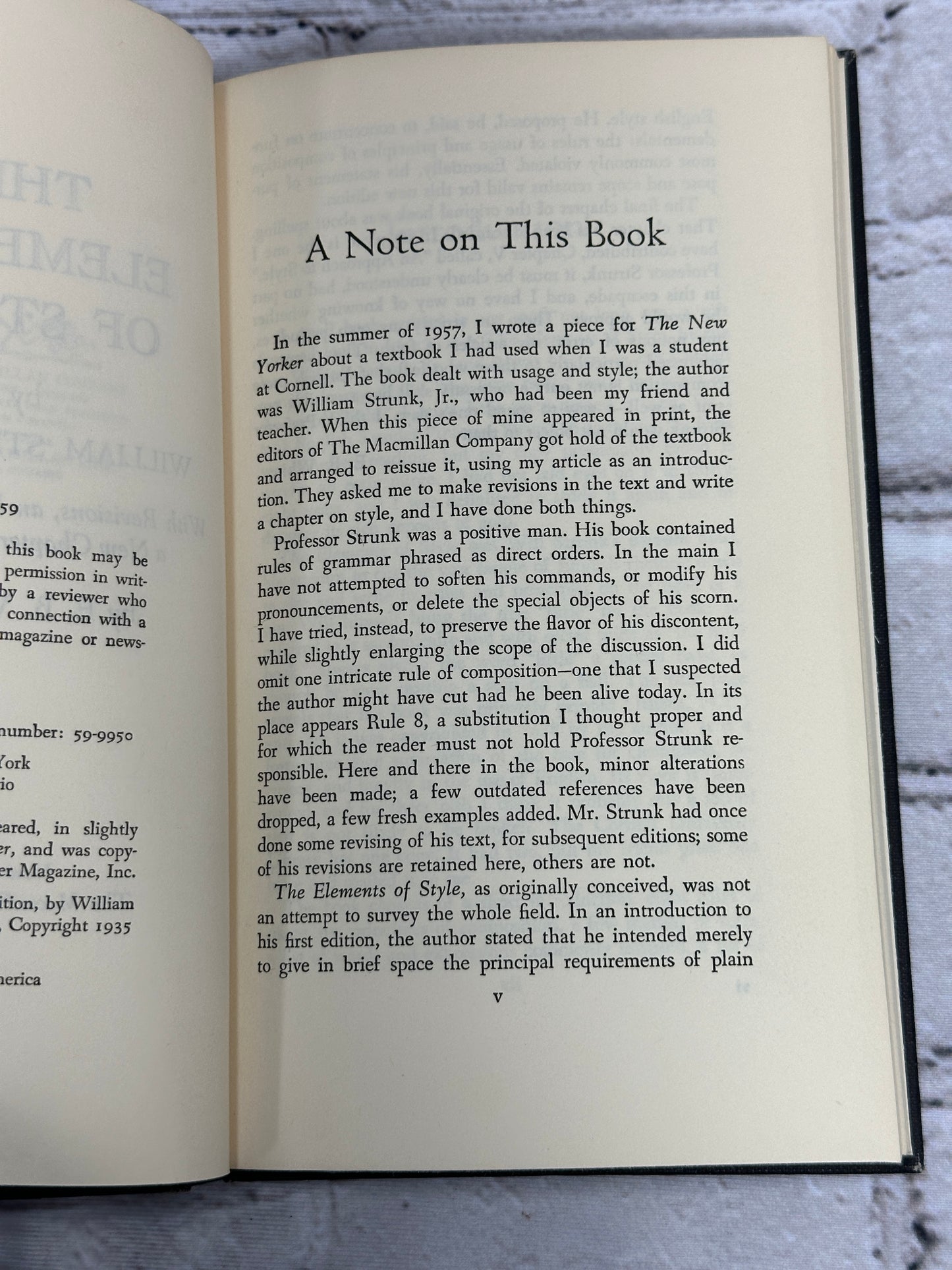 The Elements of Style by William Strunk Jr / E.B. White [1959]