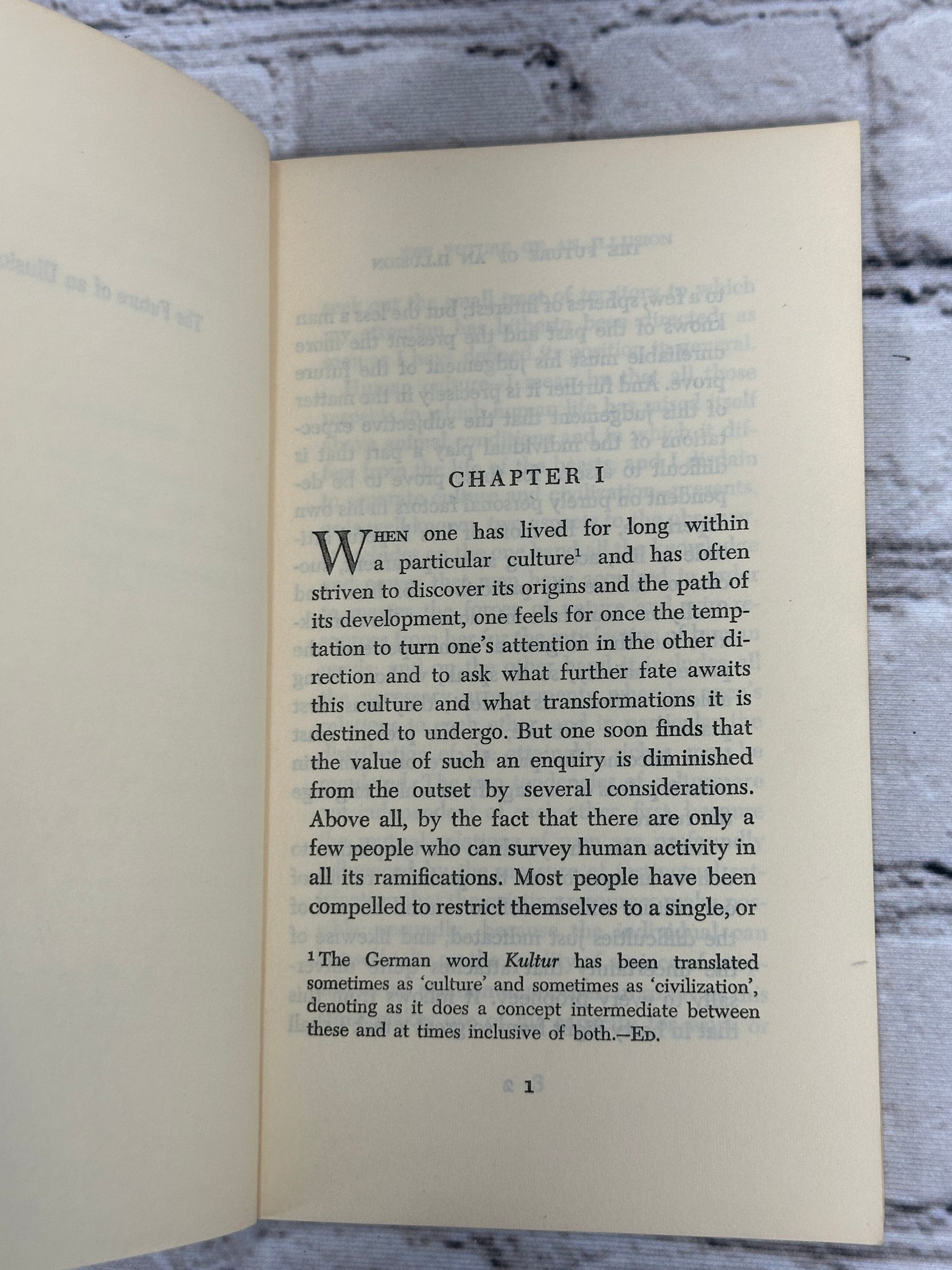 The Future of an Illusion by Sigmund Freud [1958]