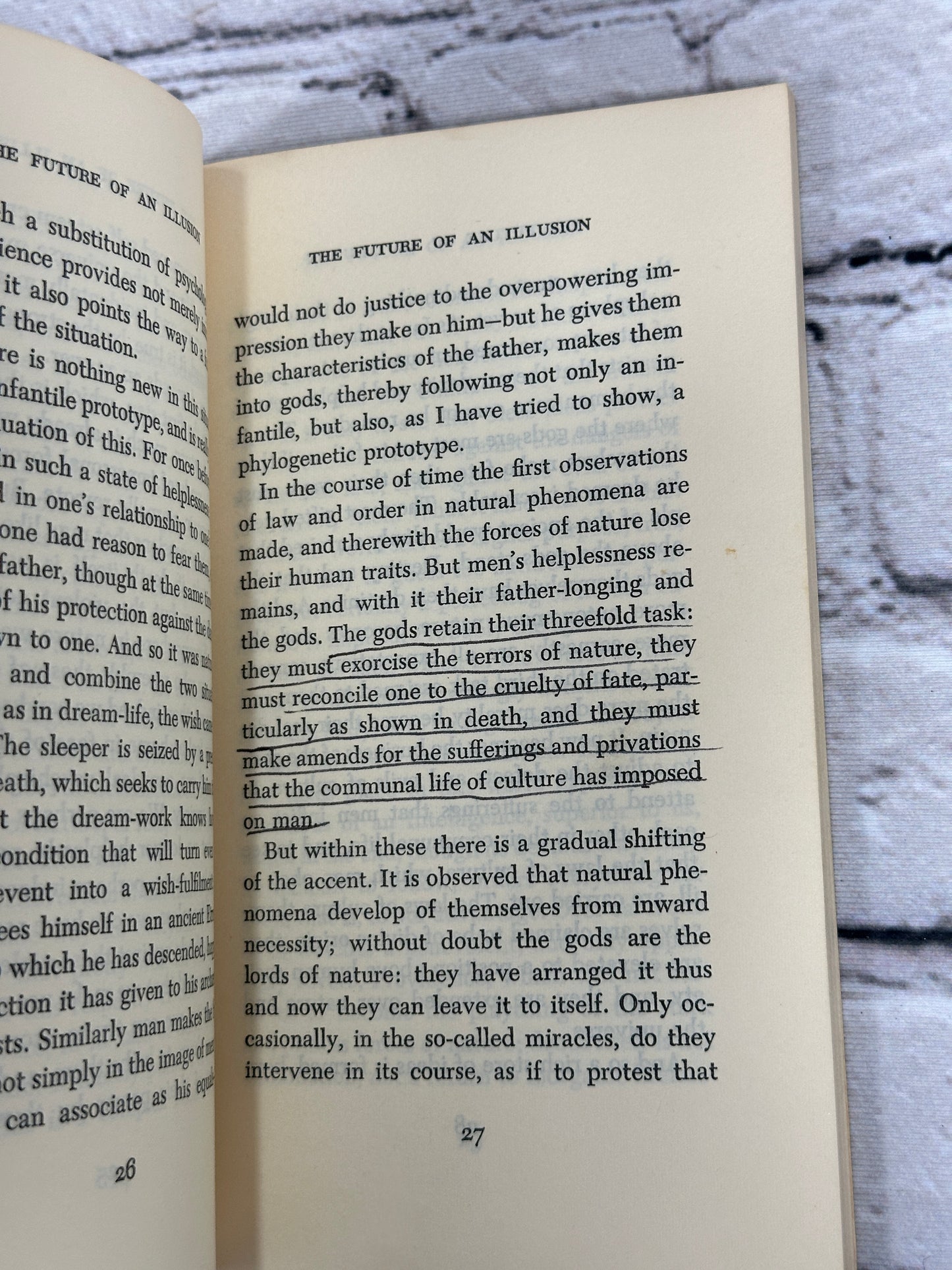 The Future of an Illusion by Sigmund Freud [1958]