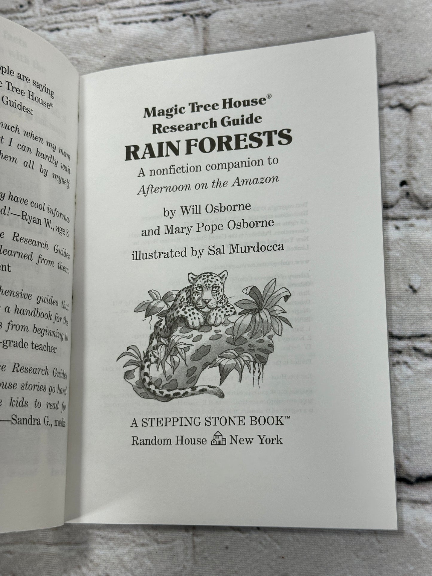 Magic Tree House Research Guide: Rain Forest [2001]