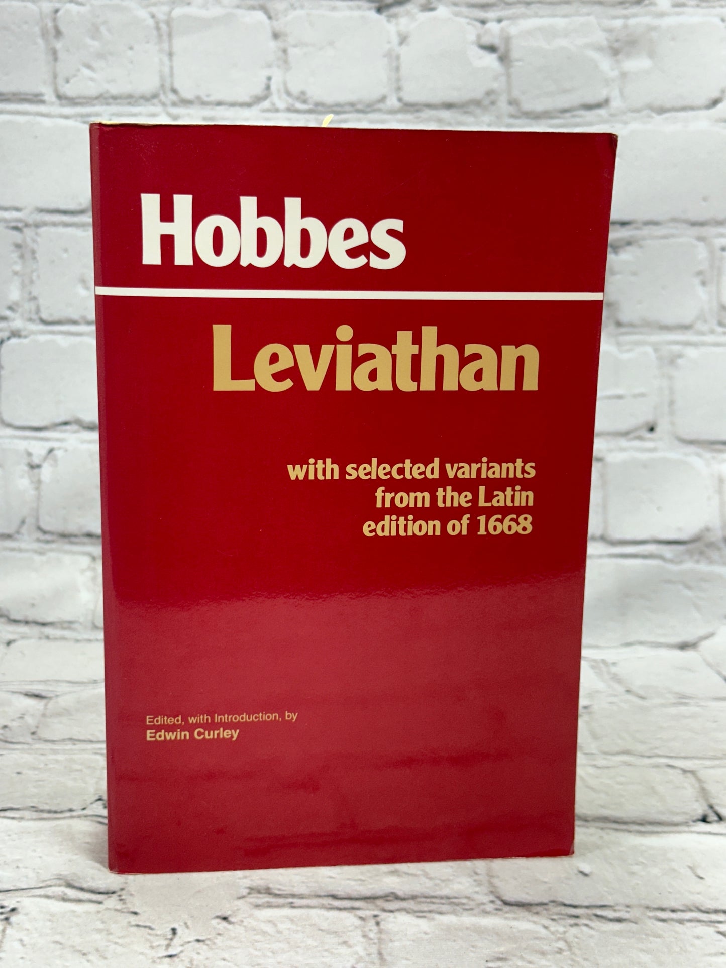 Leviathan: With Selected Variants from the Latin Edition Of 1668 [1994]