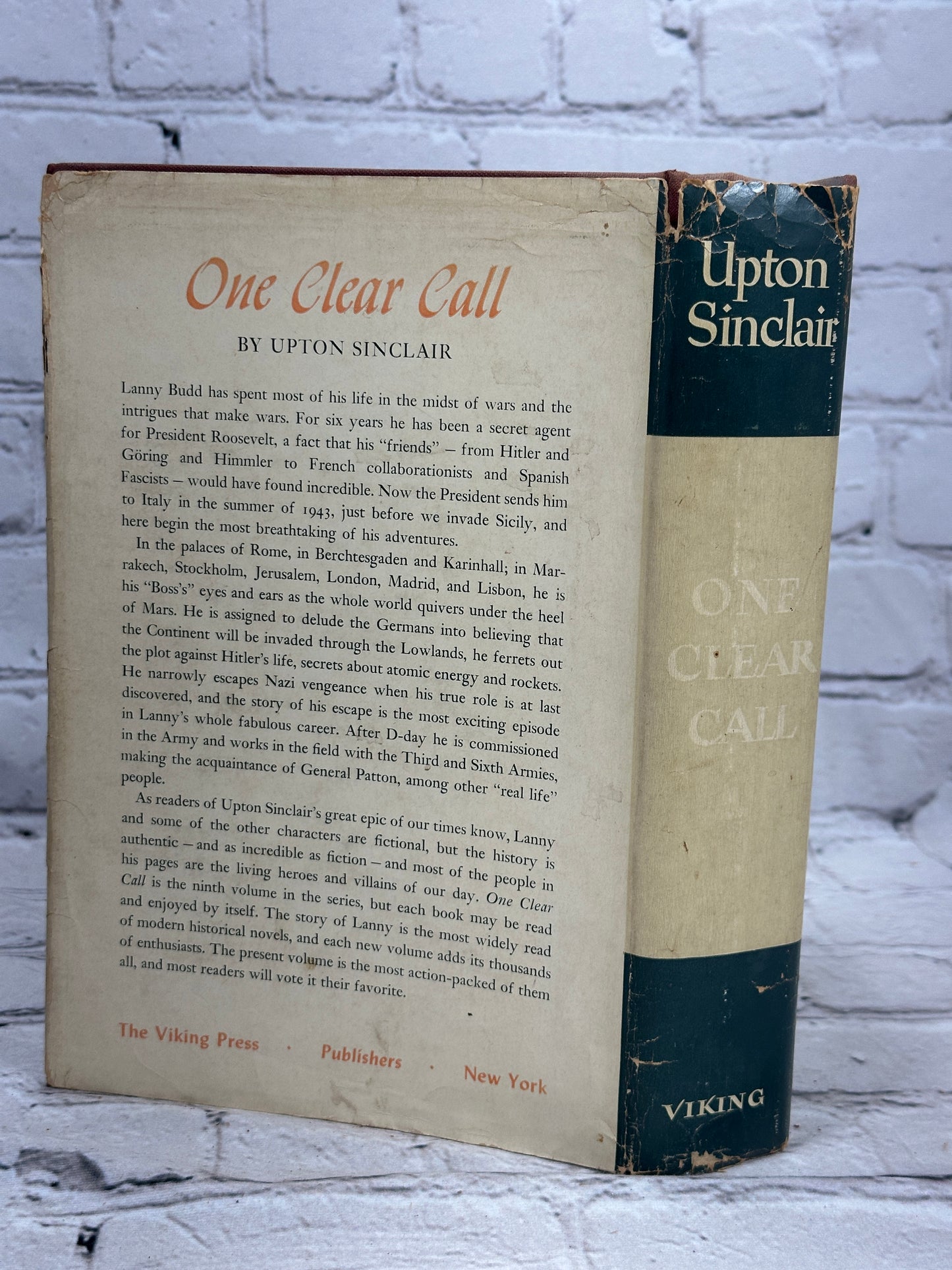 One Clear Call by Upton Sinclair [Viking · 1st Edition · 1948]