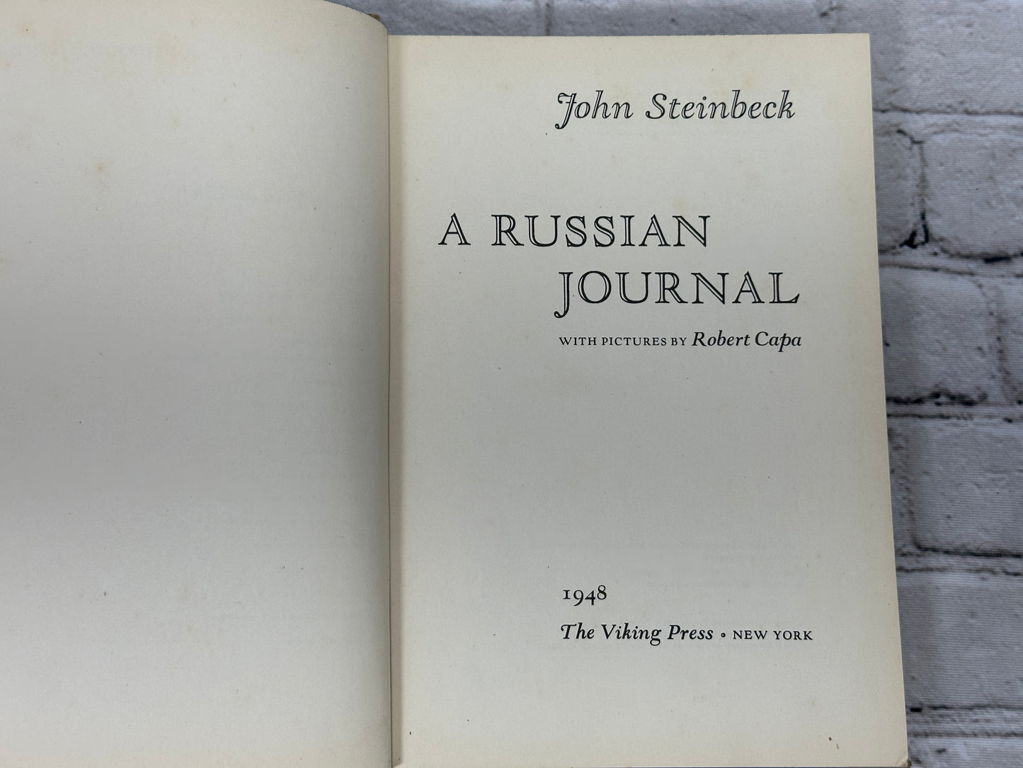 A Russian Journal by John Steinbeck [First Edition · 1948]