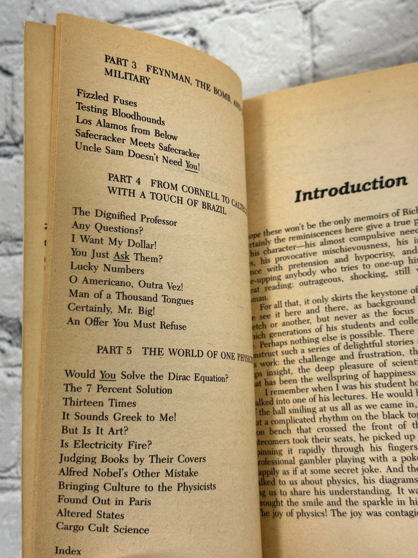 Surely You're Joking Mr Feynman: Adventures of a...By Richard P. Feynman [1986]