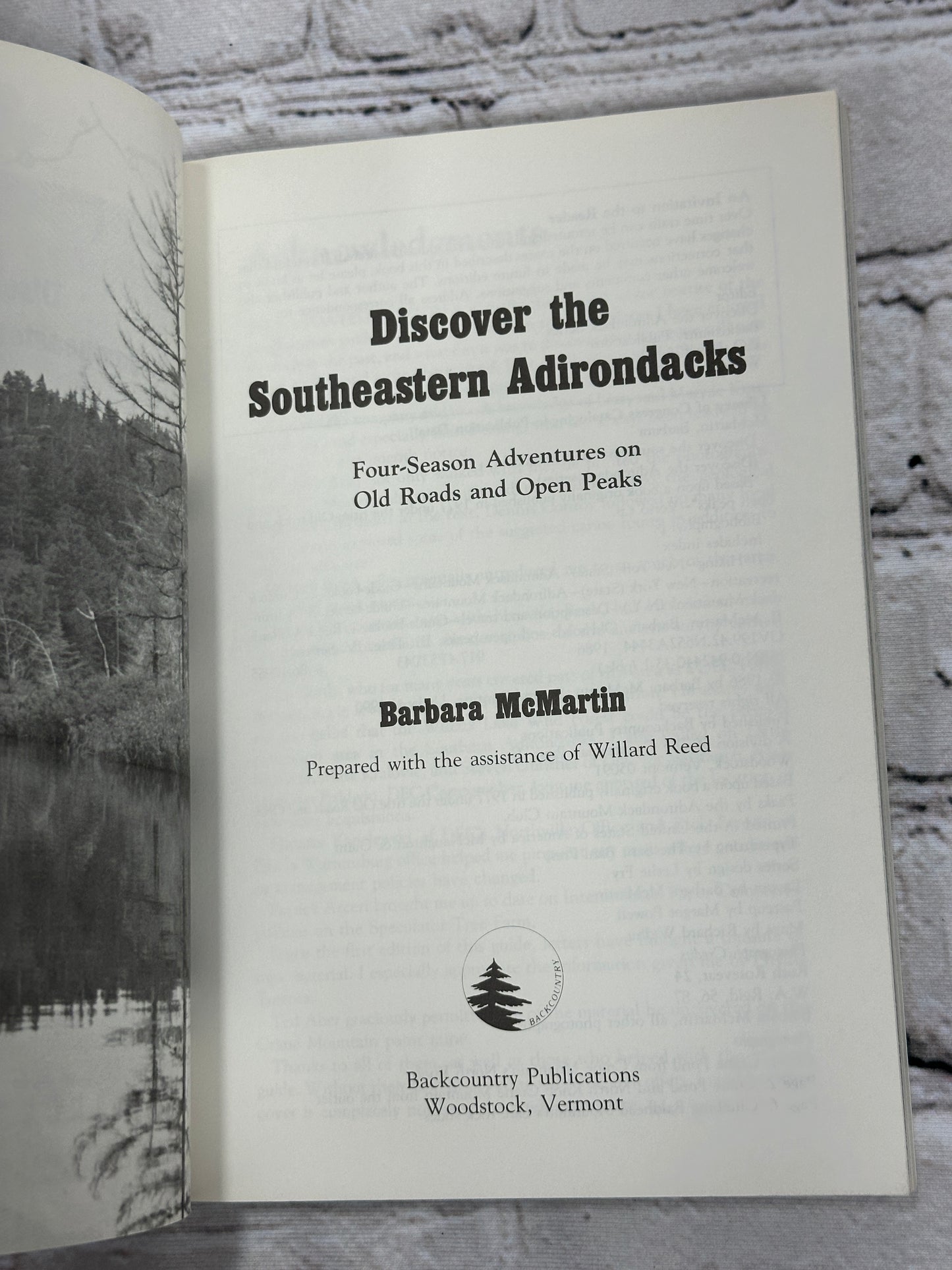 Discover the Southeastern Adirondacks By Barabara McMartin [1990 · 2nd Print]