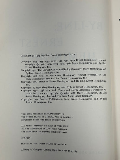 By-Line: Articles & Dispatches of 4 Decades by Ernest Hemingway [1967]