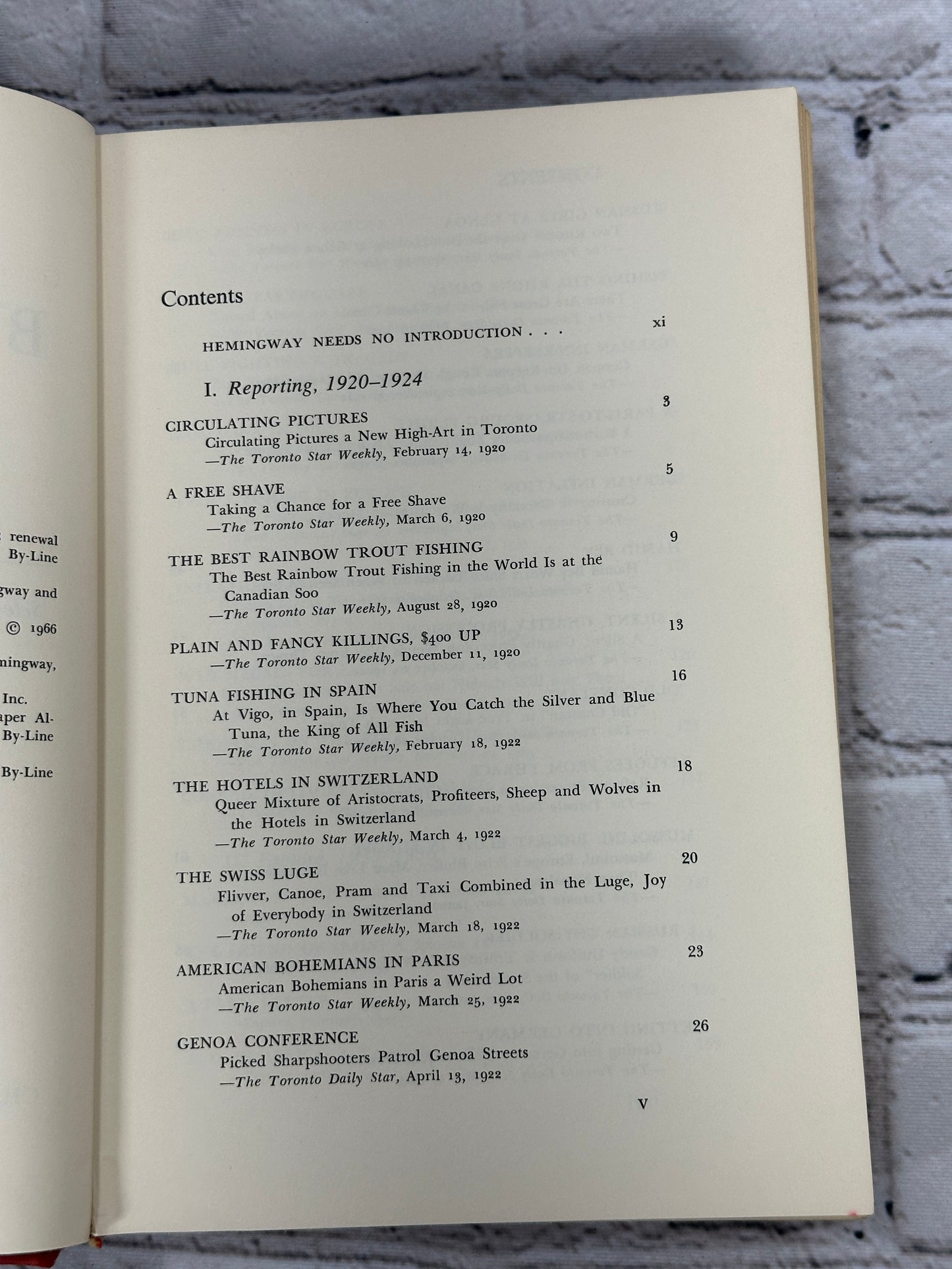 By-Line: Articles & Dispatches of 4 Decades by Ernest Hemingway [1967]