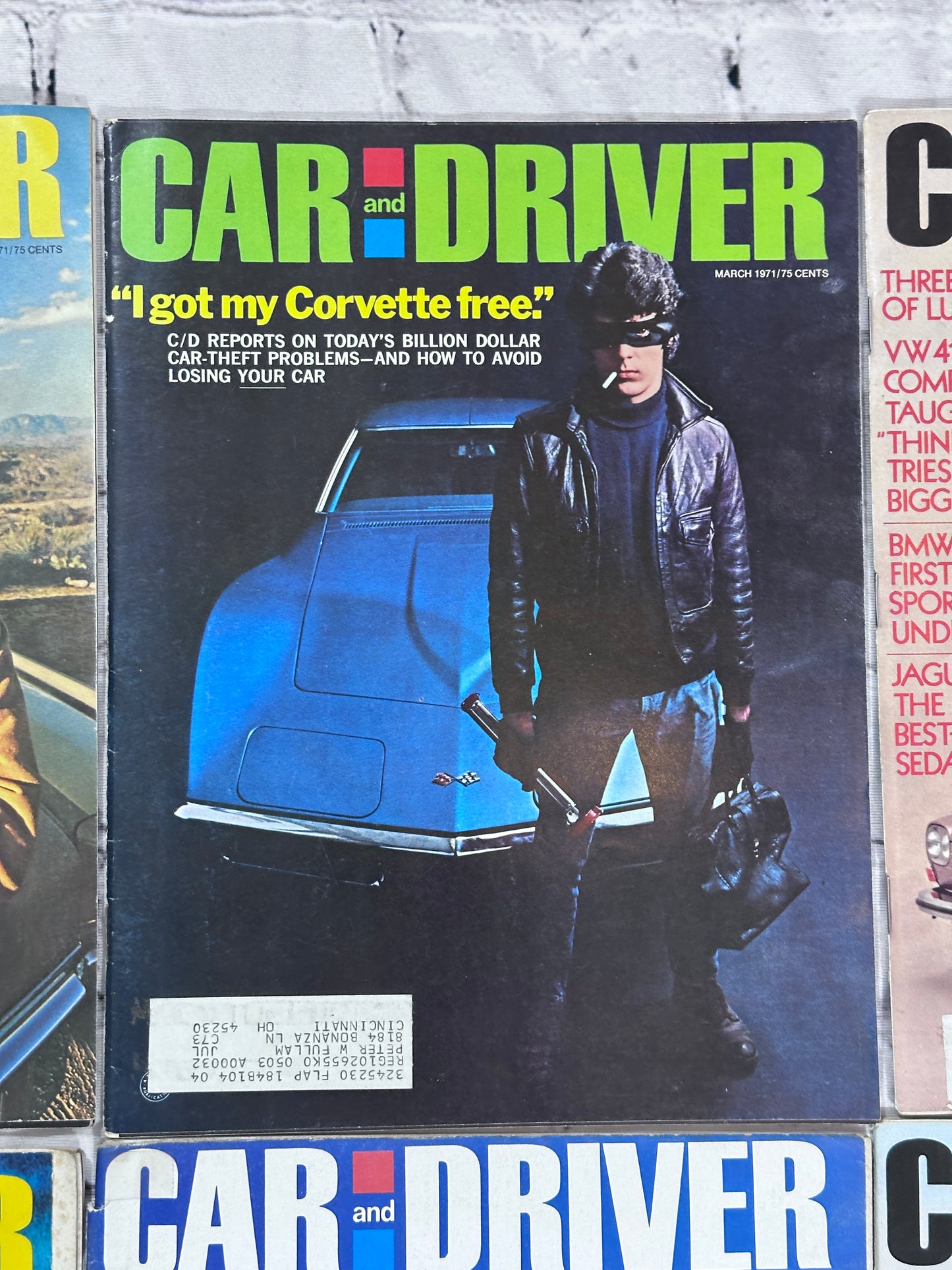 Car and Driver Magazine 1971 [Complete Year Automobile Lot of 12 Issues]