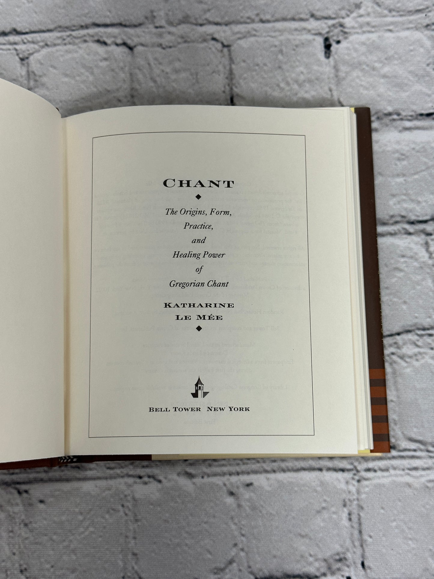 Chant: Origins, Form, Practice and..by Katharine Le Mee [1994 · 1st Edition]