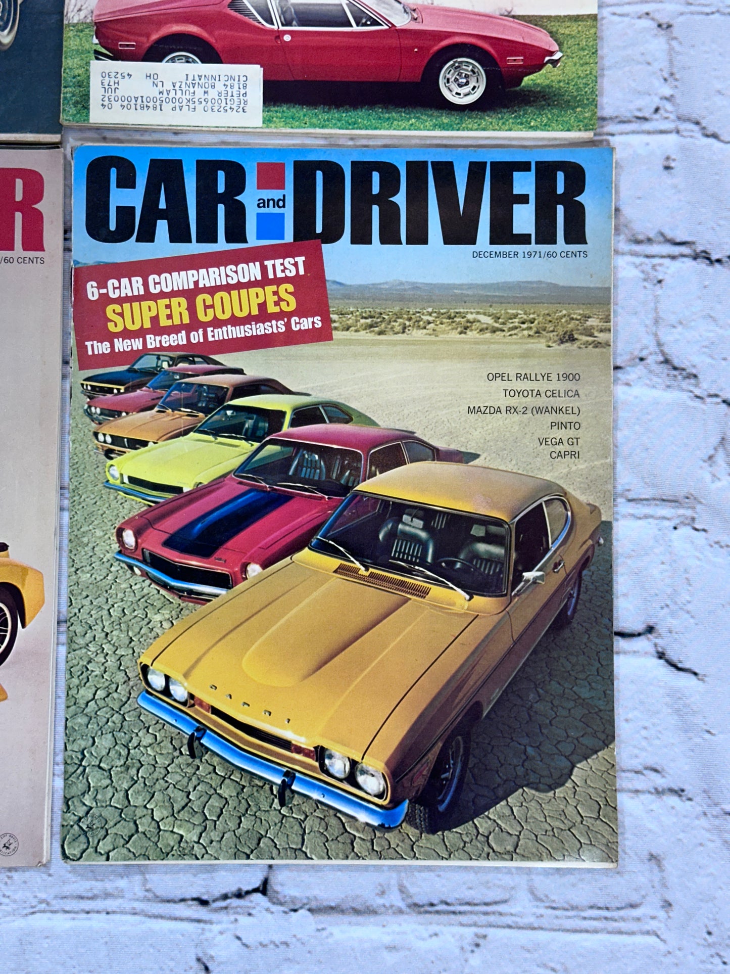 Car and Driver Magazine 1971 [Complete Year Automobile Lot of 12 Issues]