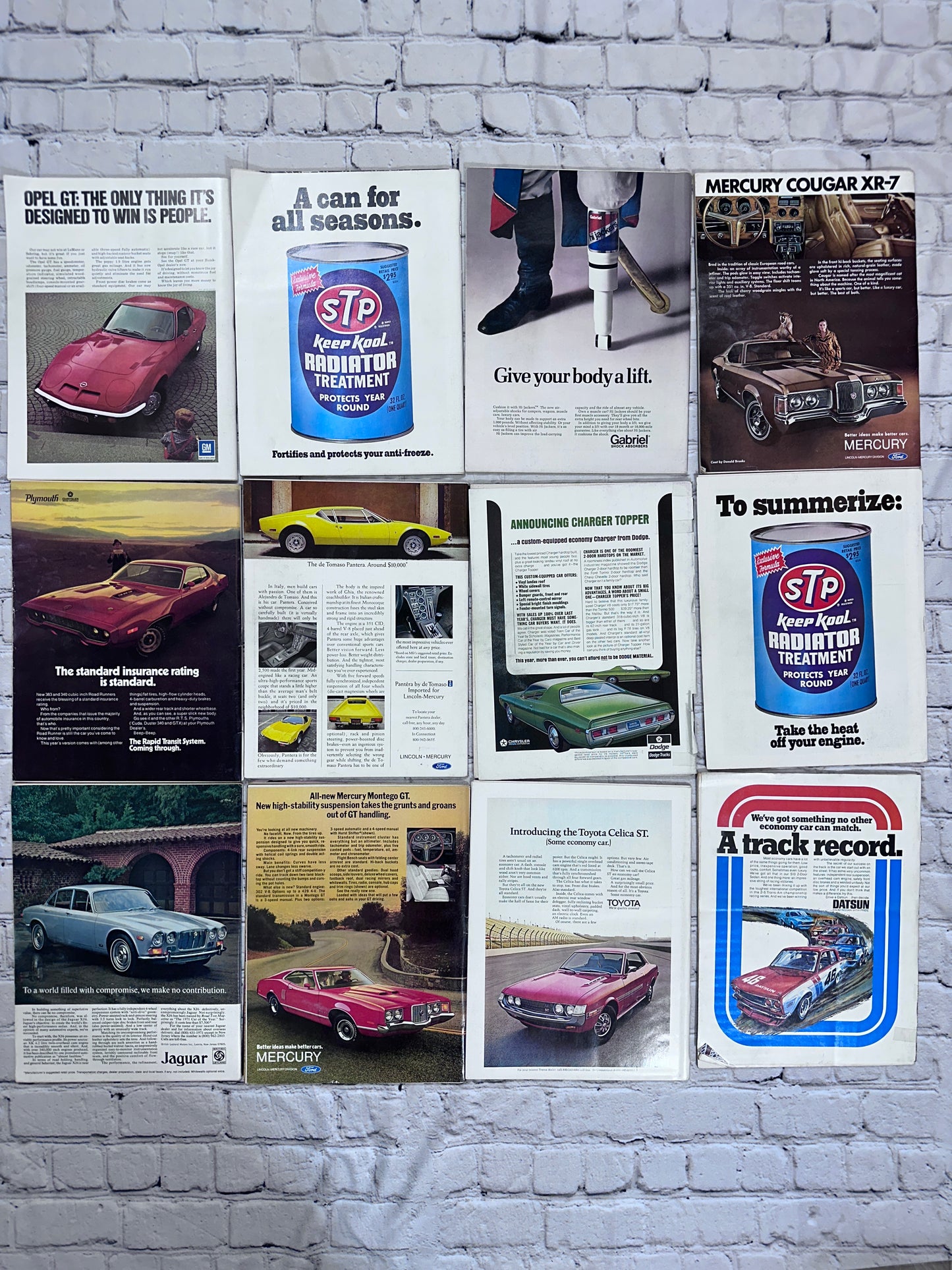 Car and Driver Magazine 1971 [Complete Year Automobile Lot of 12 Issues]