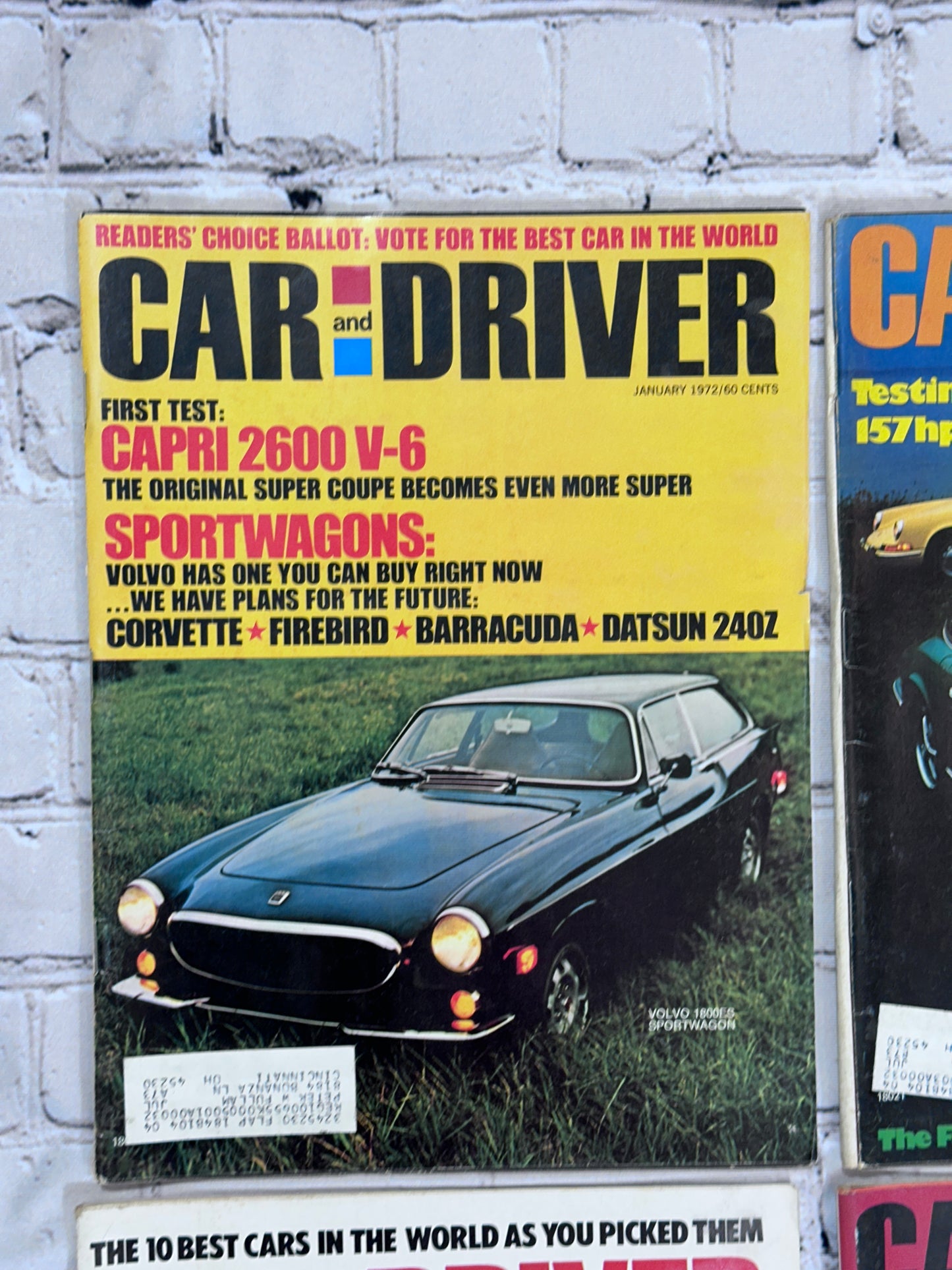 Car and Driver Magazine 1972 [Complete Year Automobile Lot of 12 Issues]