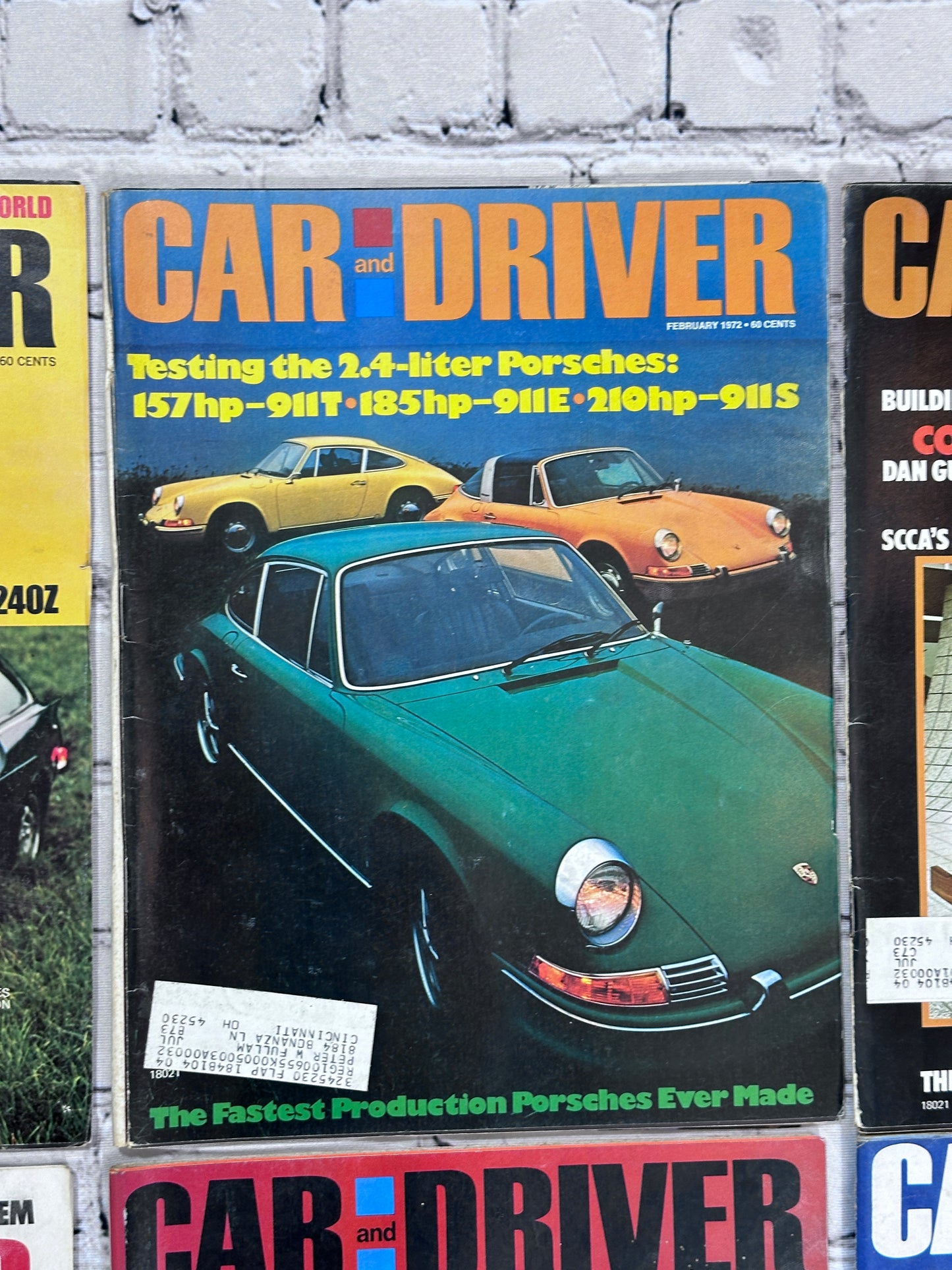 Car and Driver Magazine 1972 [Complete Year Automobile Lot of 12 Issues]