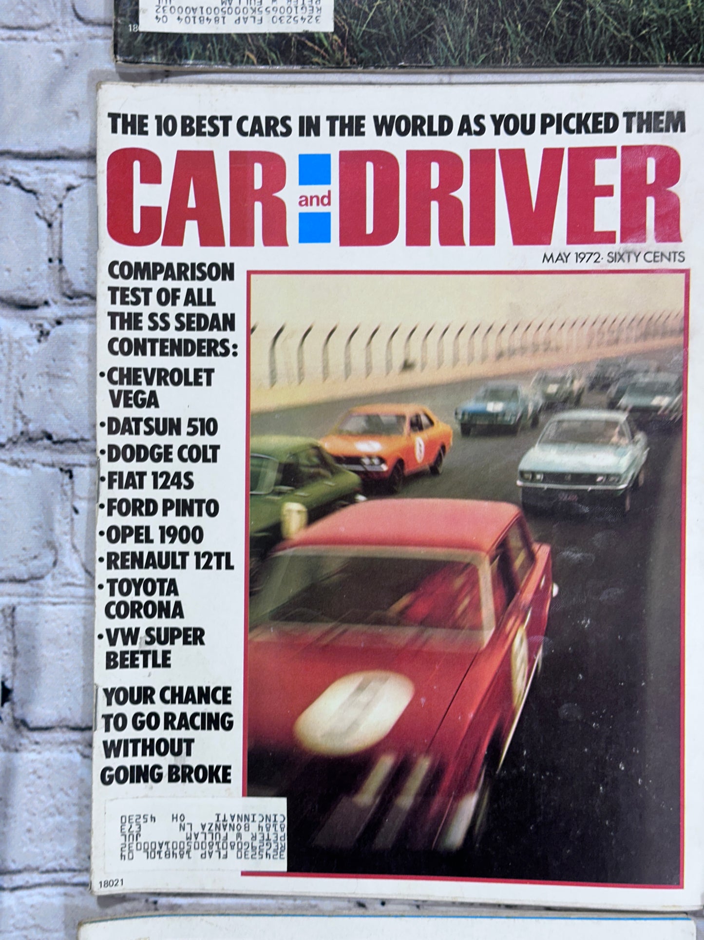 Car and Driver Magazine 1972 [Complete Year Automobile Lot of 12 Issues]