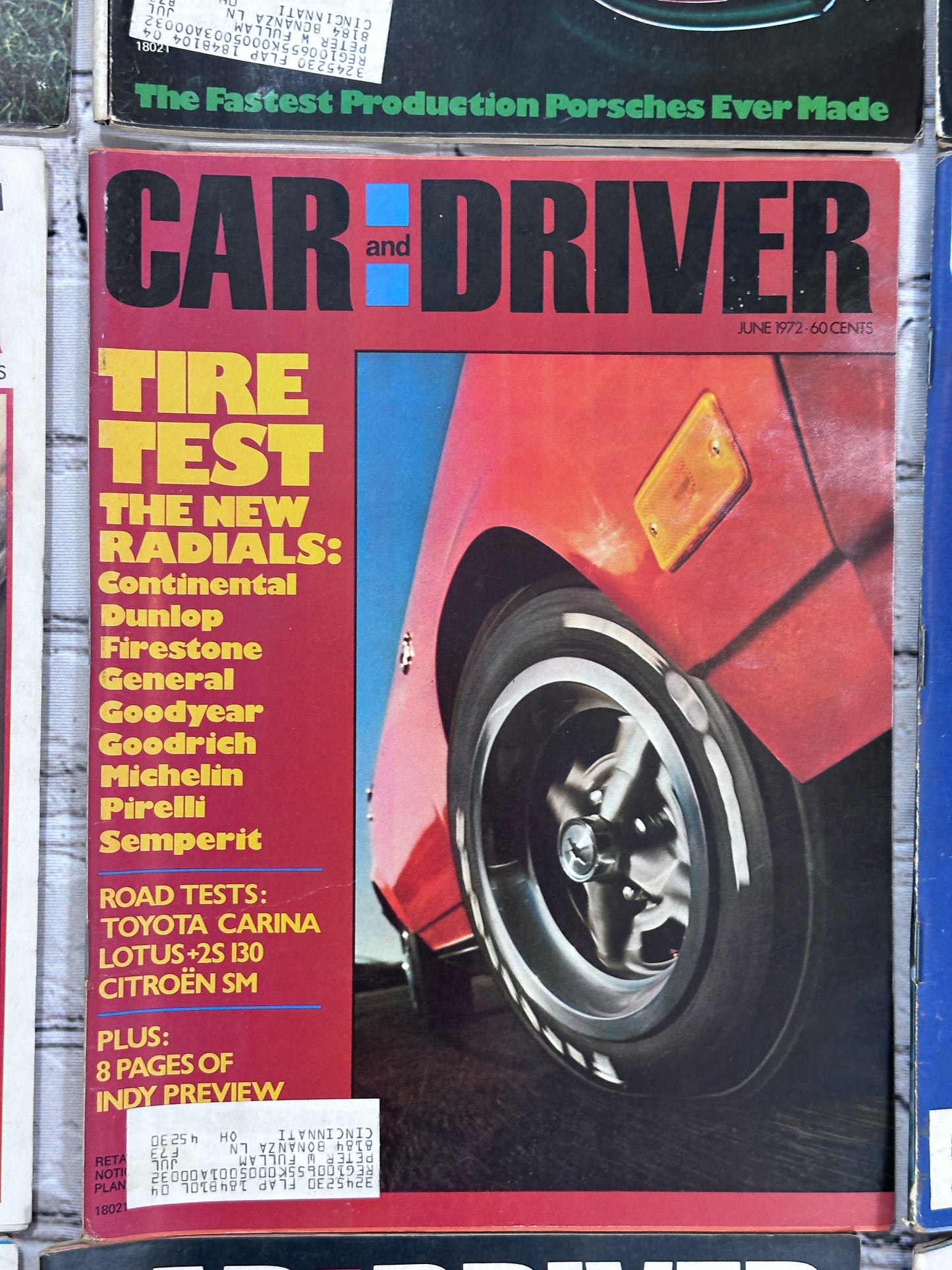 Car and Driver Magazine 1972 [Complete Year Automobile Lot of 12 Issues]