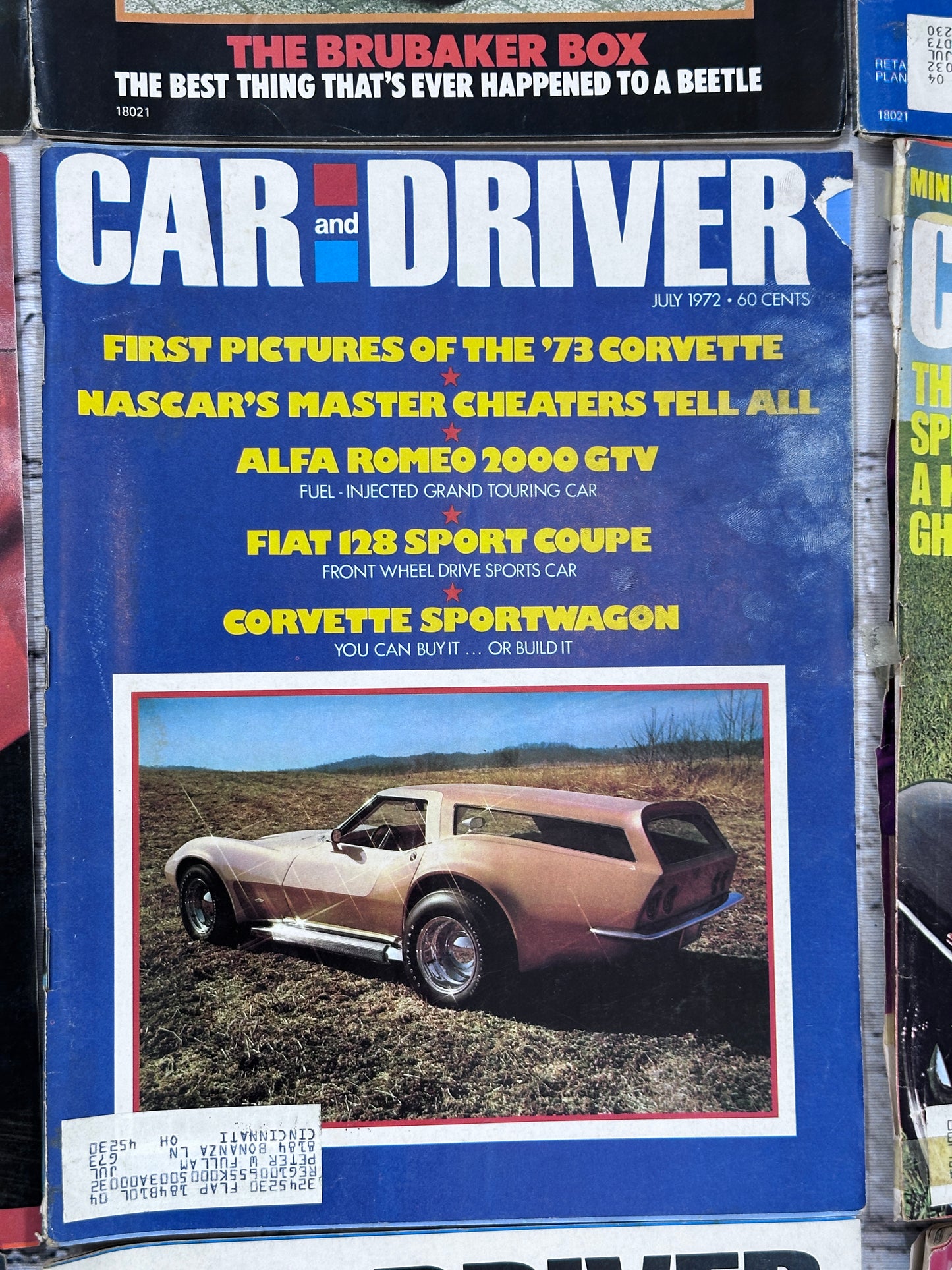 Car and Driver Magazine 1972 [Complete Year Automobile Lot of 12 Issues]