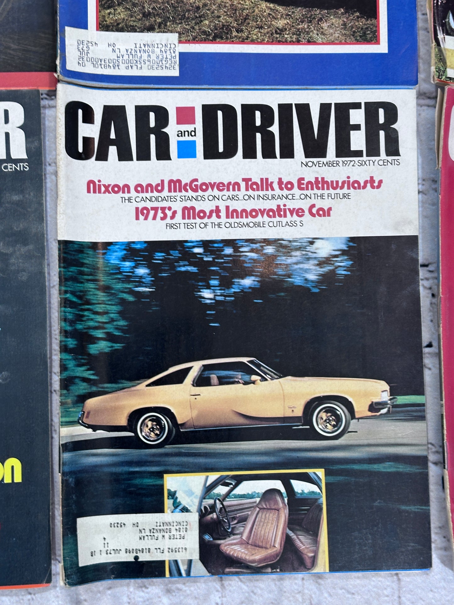 Car and Driver Magazine 1972 [Complete Year Automobile Lot of 12 Issues]