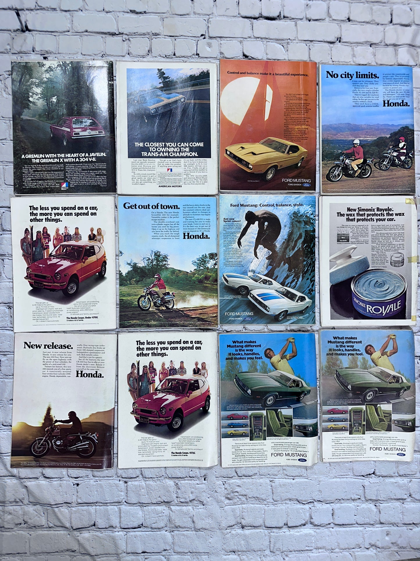 Car and Driver Magazine 1972 [Complete Year Automobile Lot of 12 Issues]