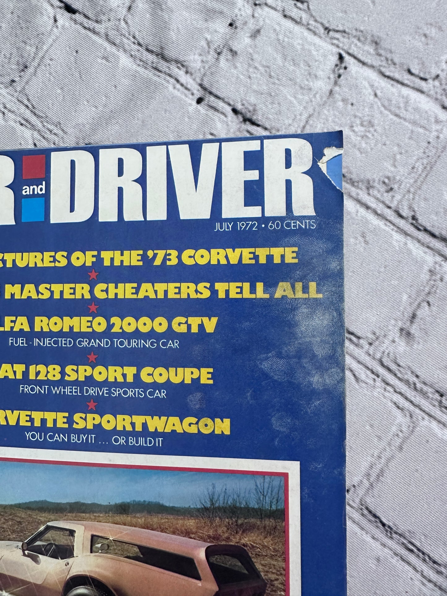 Car and Driver Magazine 1972 [Complete Year Automobile Lot of 12 Issues]