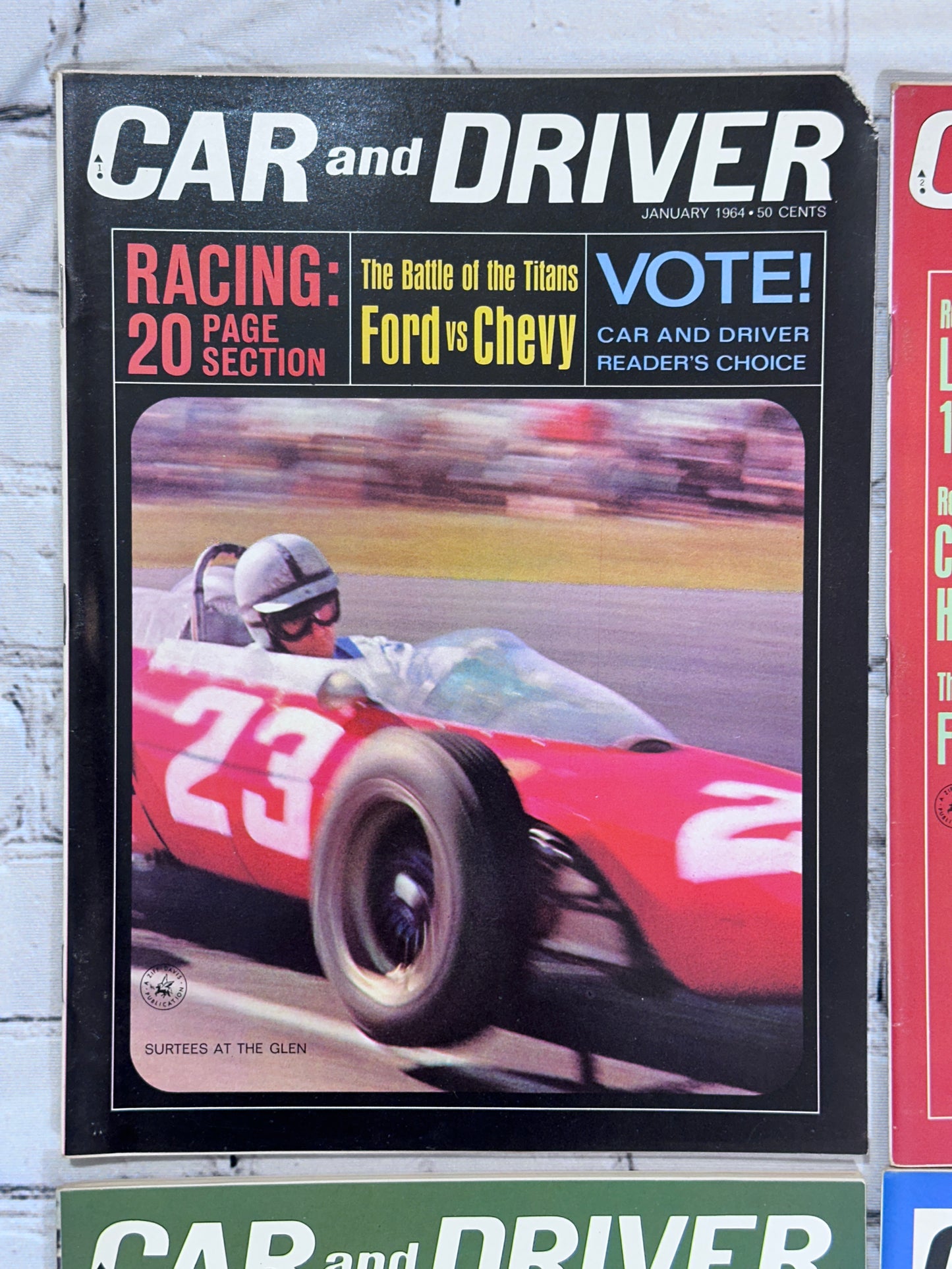 Car and Driver Magazine 1964 [Automobile Lot of 9 Issues]