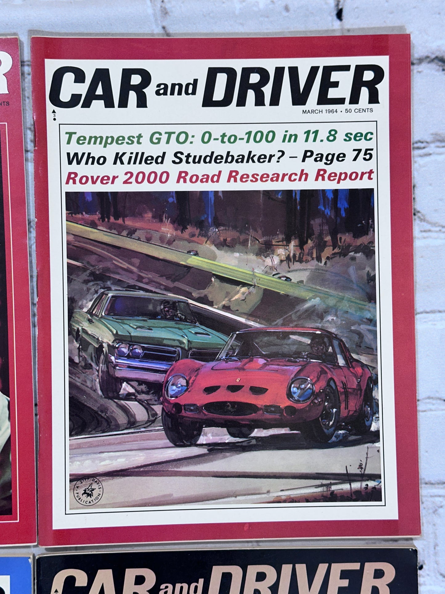 Car and Driver Magazine 1964 [Automobile Lot of 9 Issues]