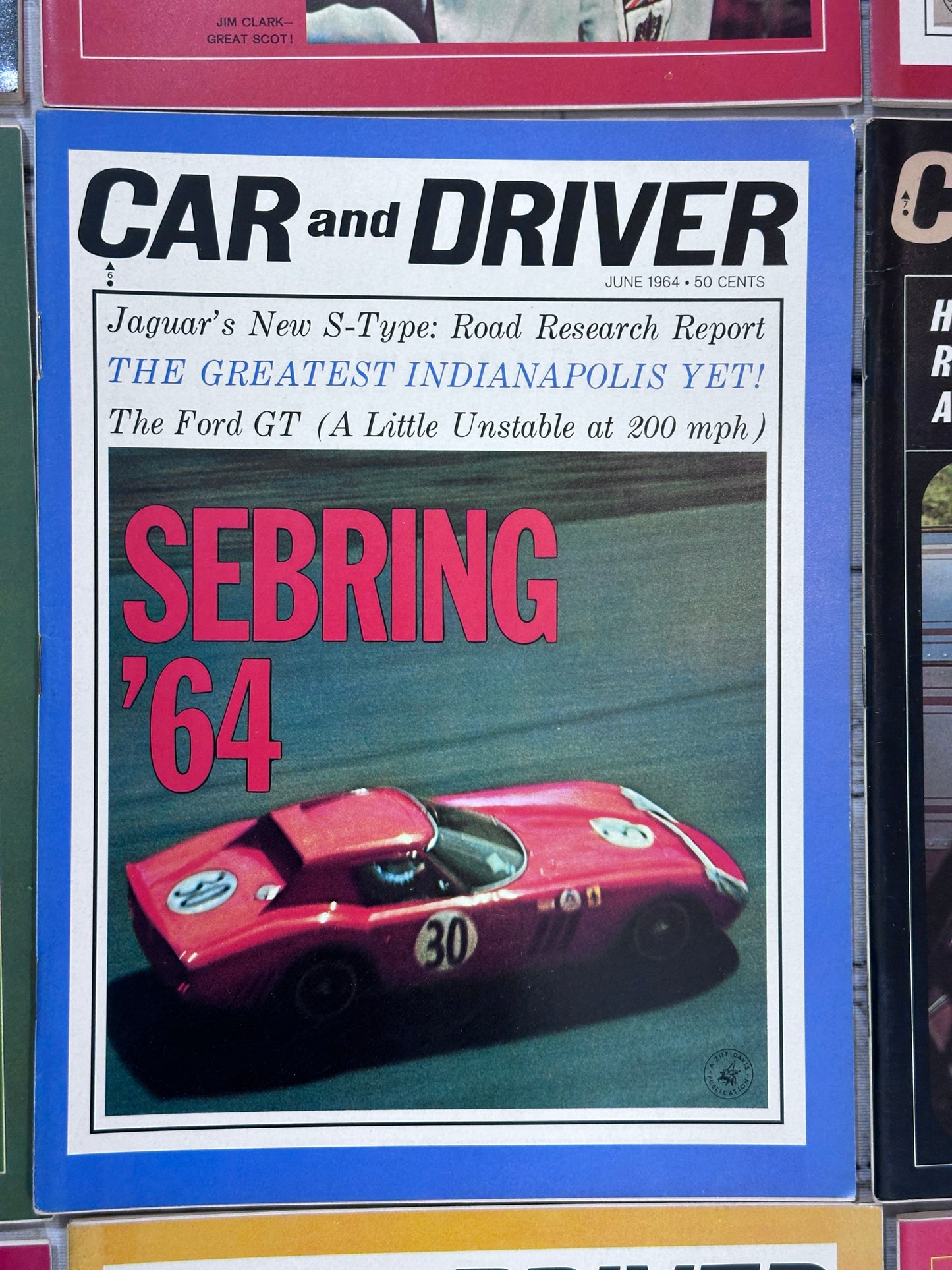 Car and Driver Magazine 1964 [Automobile Lot of 9 Issues]