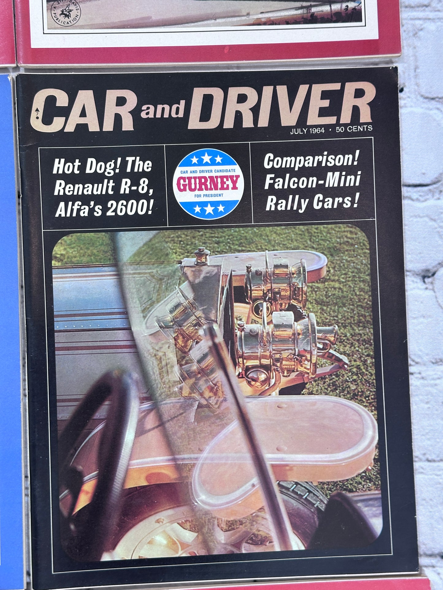 Car and Driver Magazine 1964 [Automobile Lot of 9 Issues]