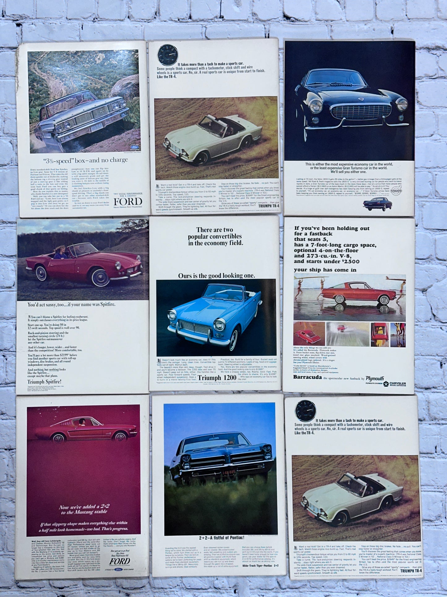 Car and Driver Magazine 1964 [Automobile Lot of 9 Issues]