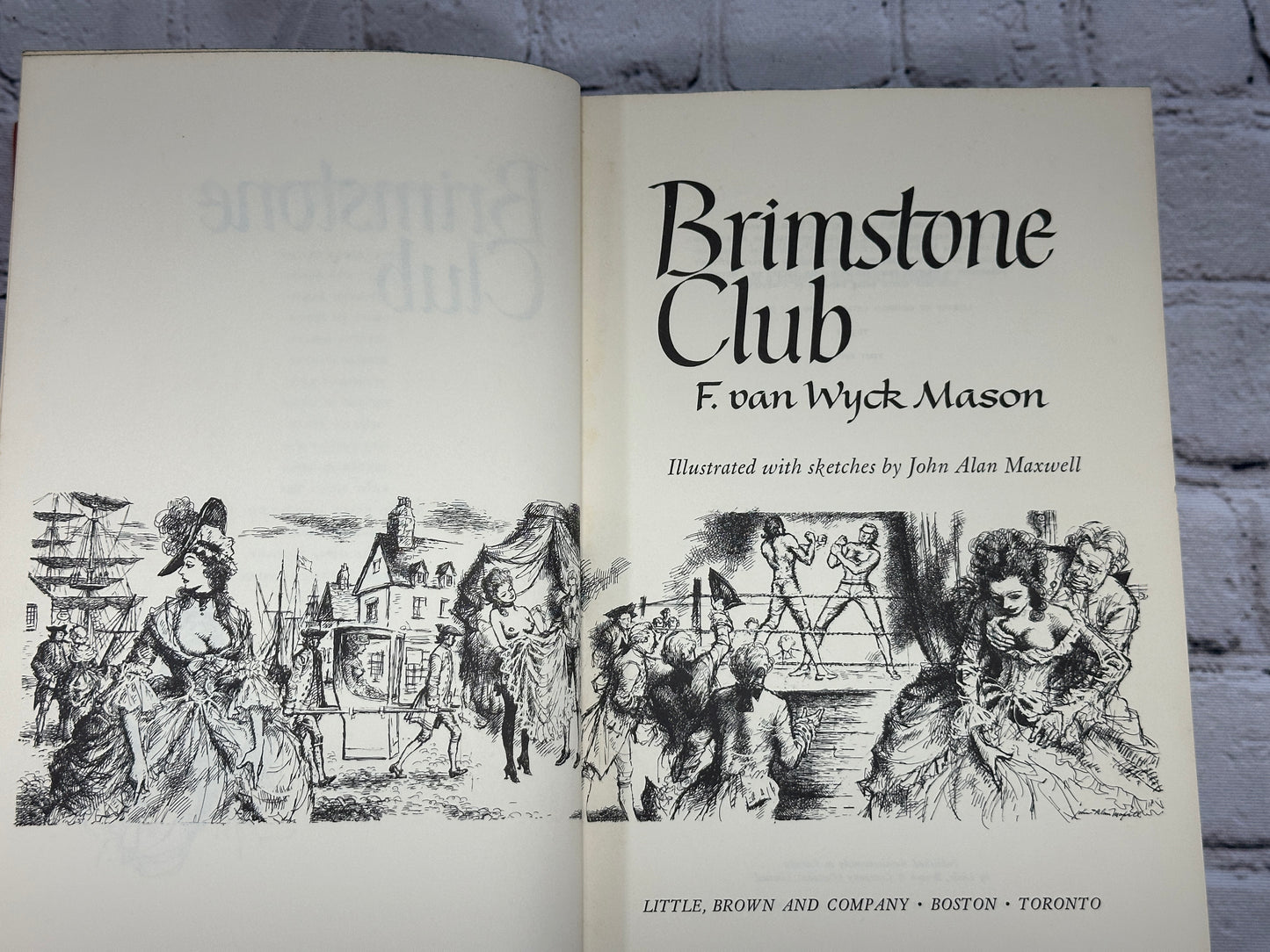 Brimstone Club By F. van Wyck Mason [1st Edition · 1971]