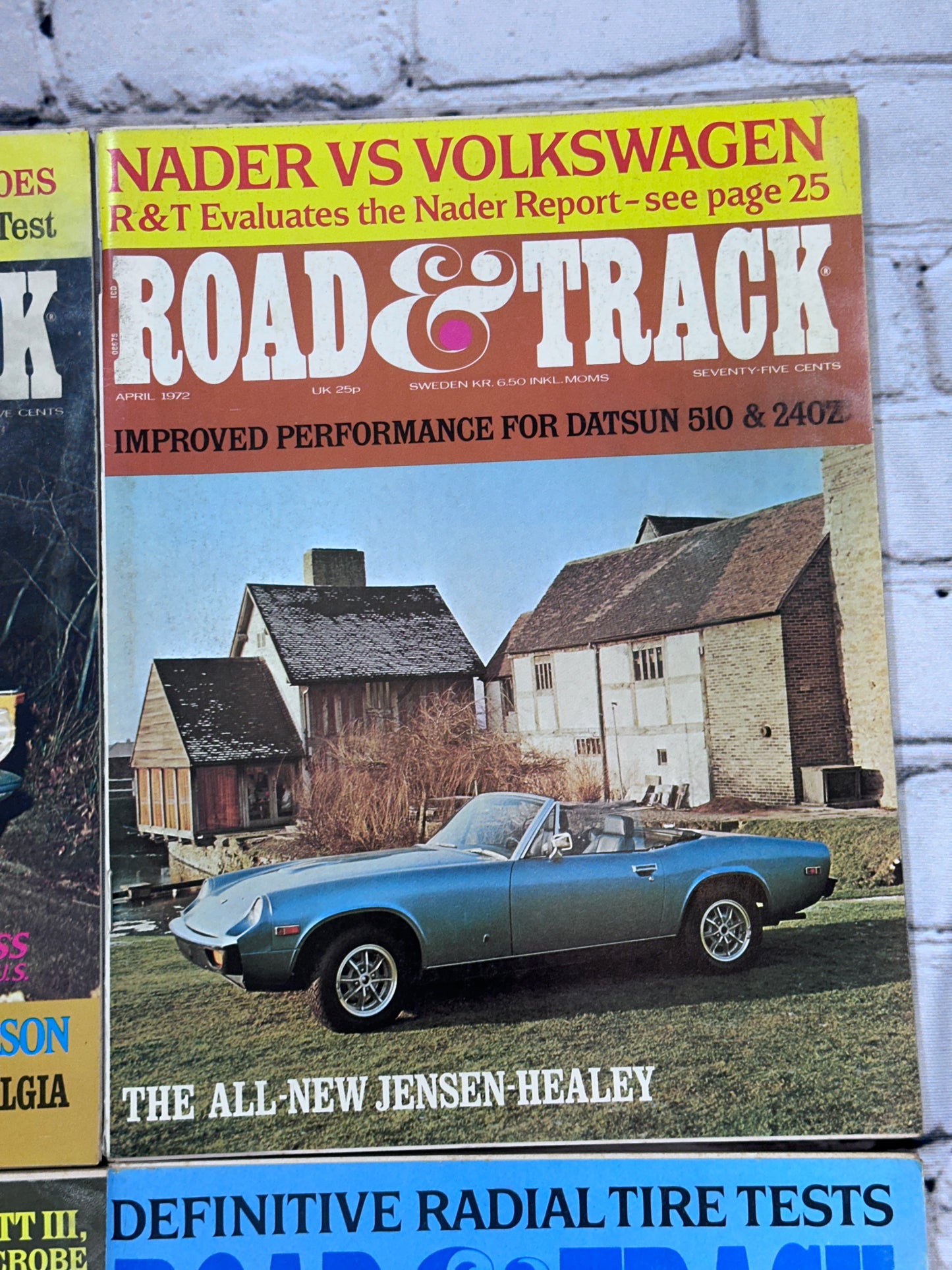 Road & Track Magazine 1972 Complete Year [Lot of 12 Issues]