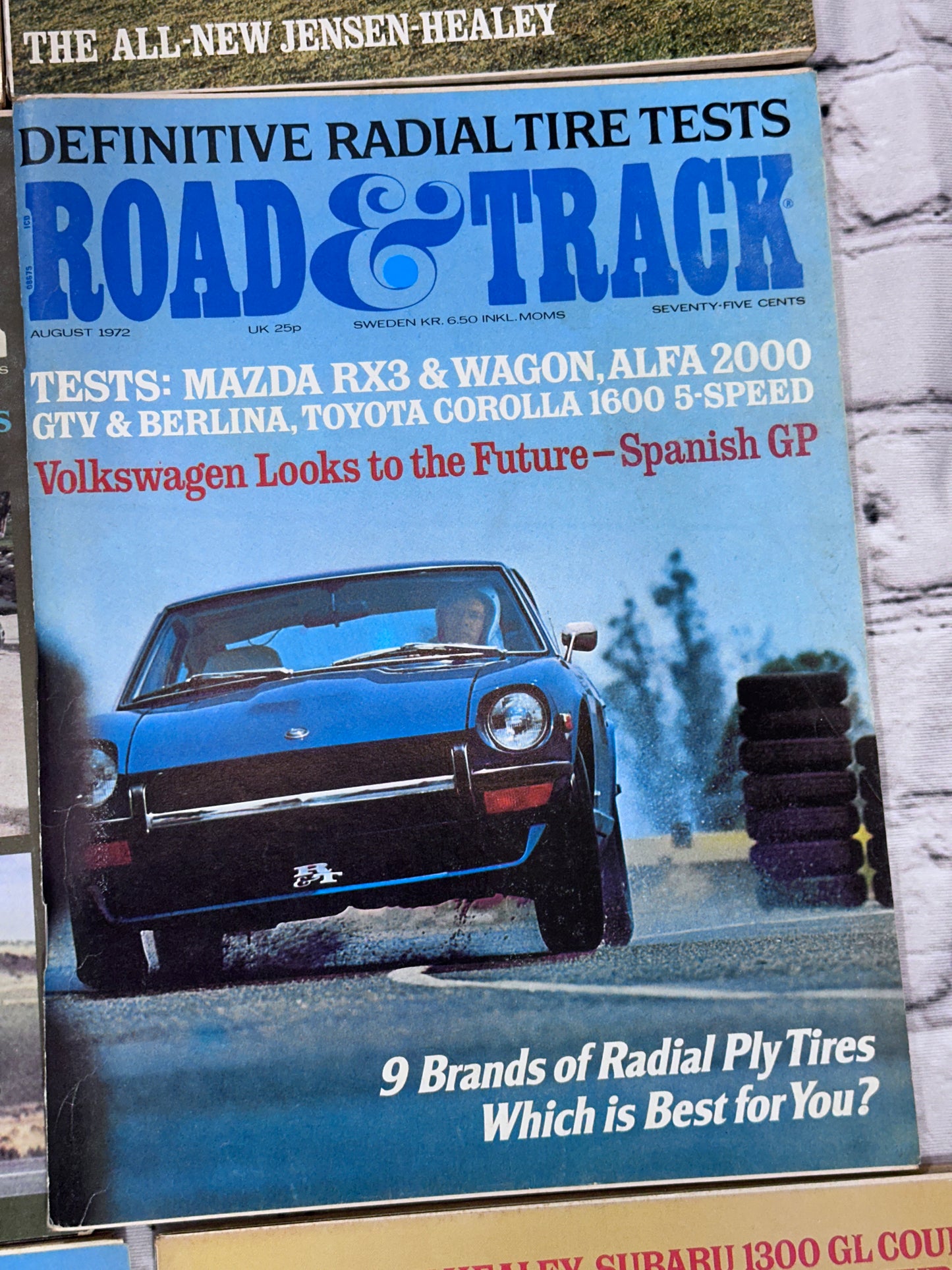 Road & Track Magazine 1972 Complete Year [Lot of 12 Issues]