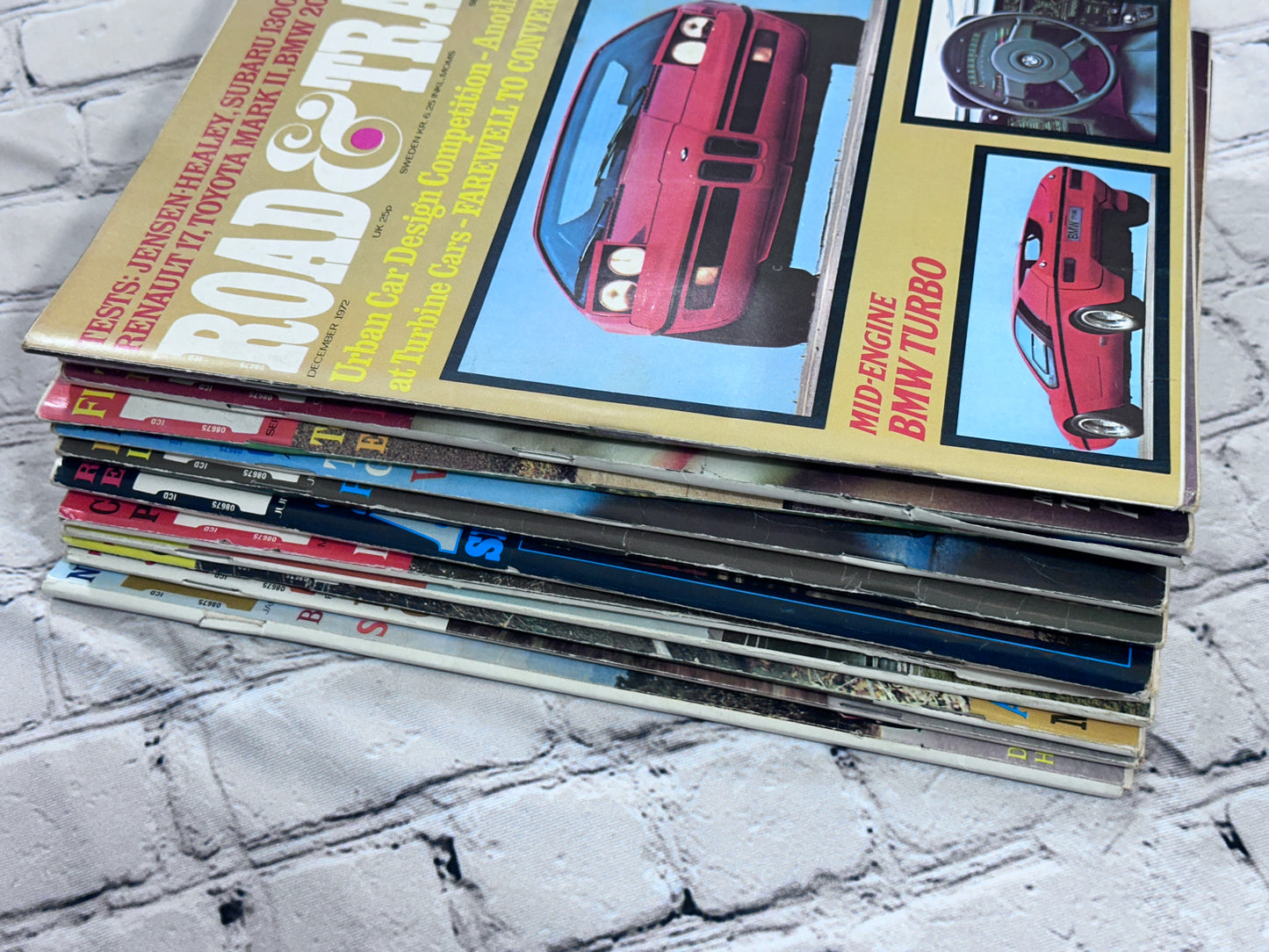 Road & Track Magazine 1972 Complete Year [Lot of 12 Issues]