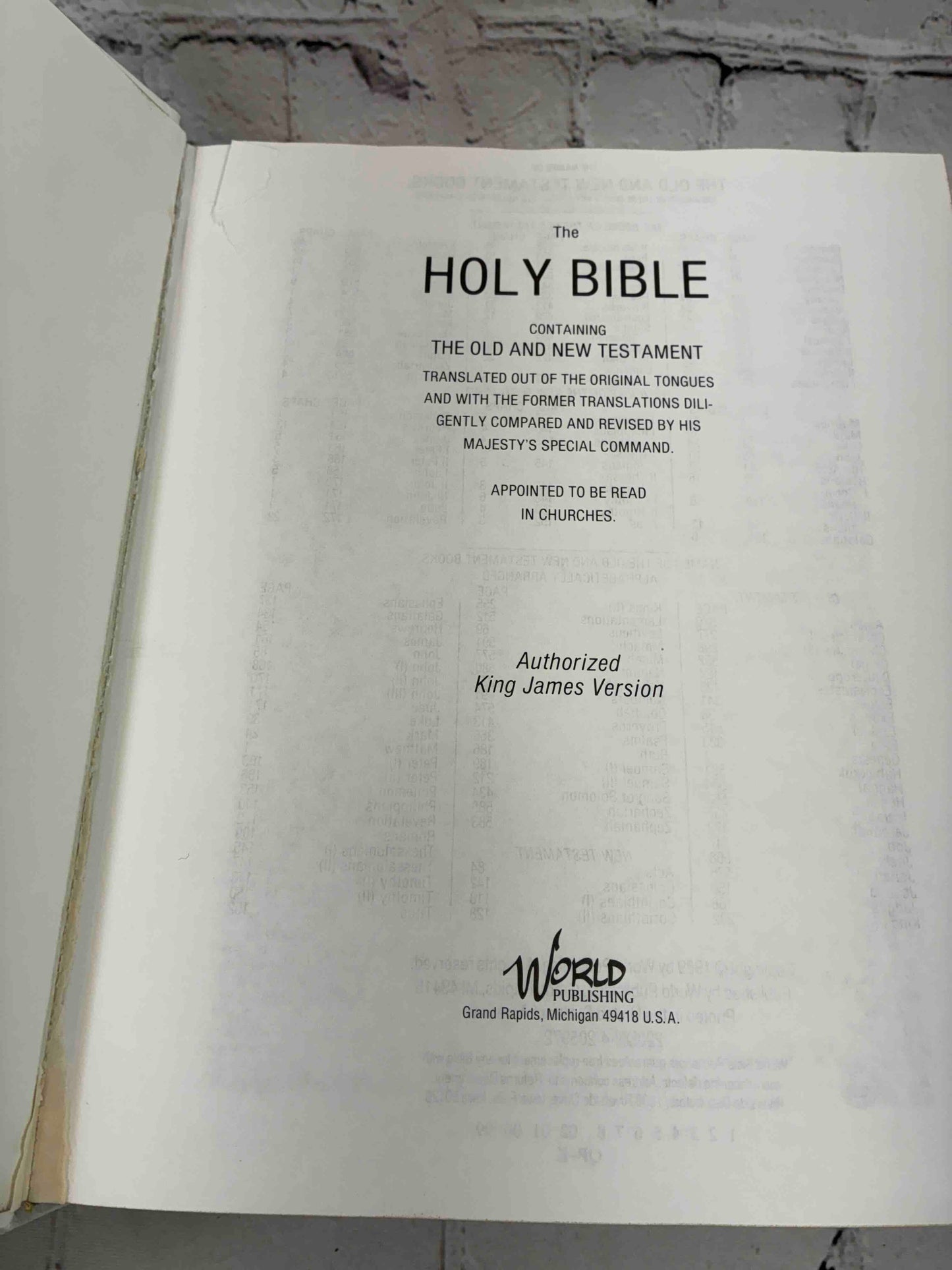 Holy Bible King James Version