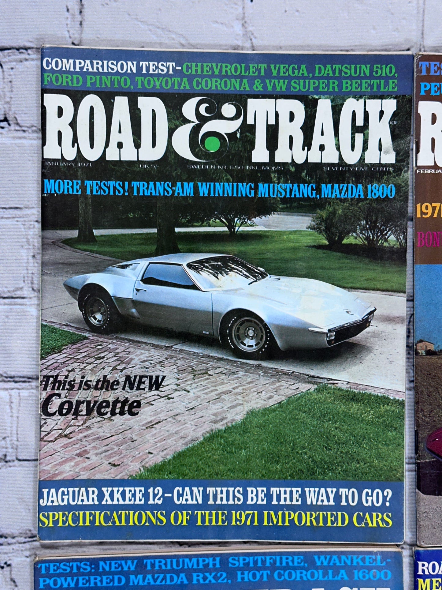 Road & Track Magazine 1971 Complete Year [Lot of 12 Issues]