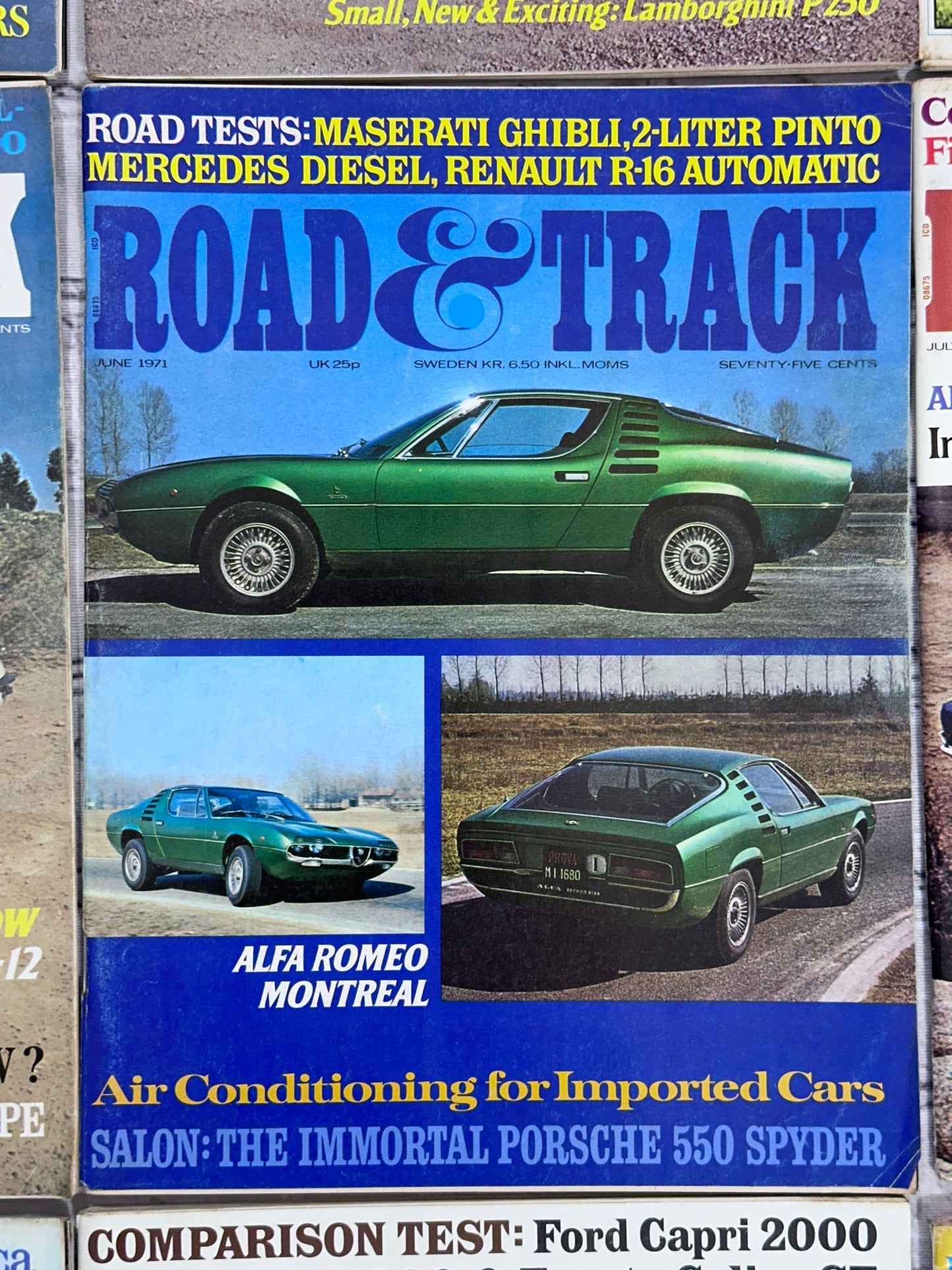 Road & Track Magazine 1971 Complete Year [Lot of 12 Issues]