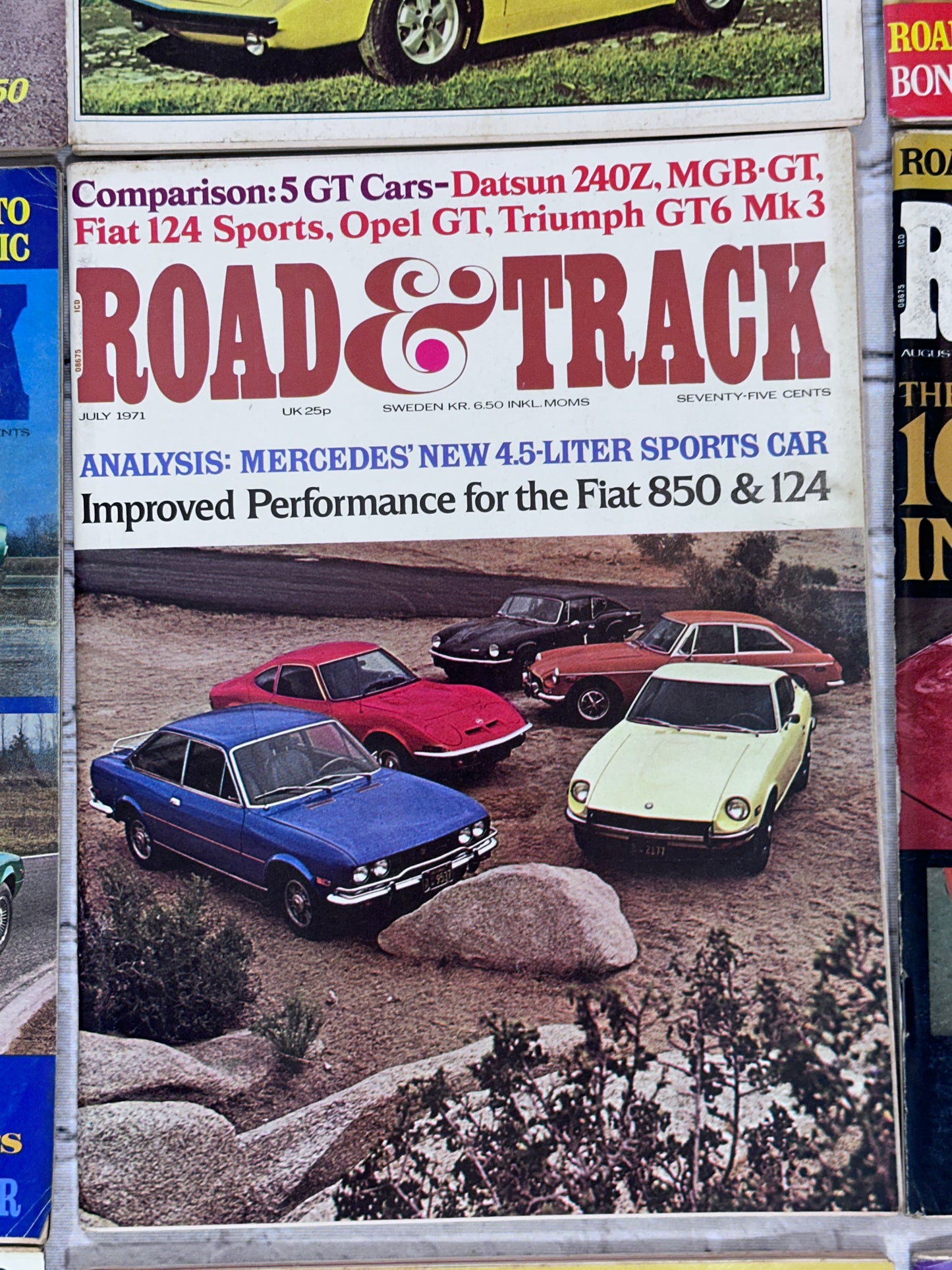 Road & Track Magazine 1971 Complete Year [Lot of 12 Issues]