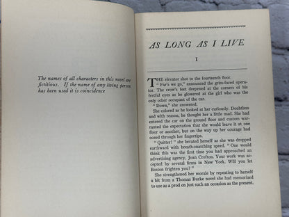 As Long As I Live by Emilie Loring [1937]