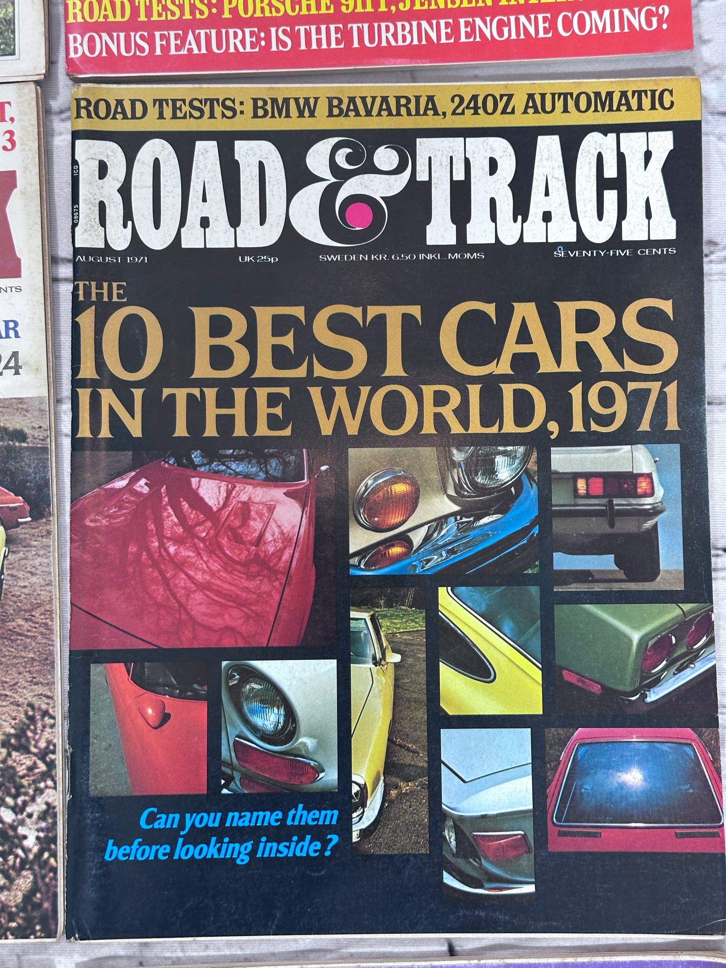 Road & Track Magazine 1971 Complete Year [Lot of 12 Issues]