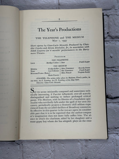 The Theatre Book of the Year A Record and Interpretation 1944-1948 [3 Book Lot]