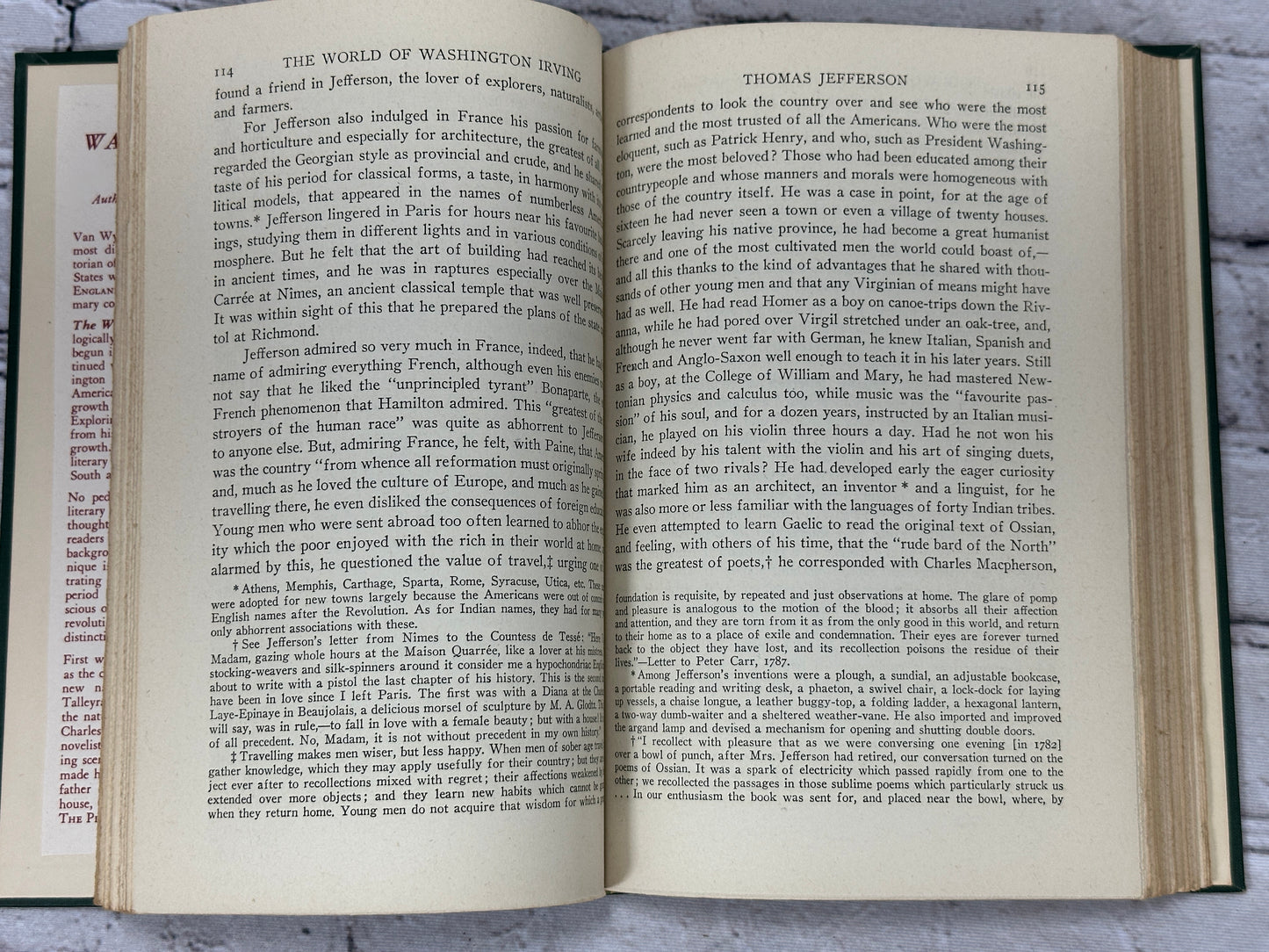 The World Of Washington Irving By Van Wyck Brooks [1944]