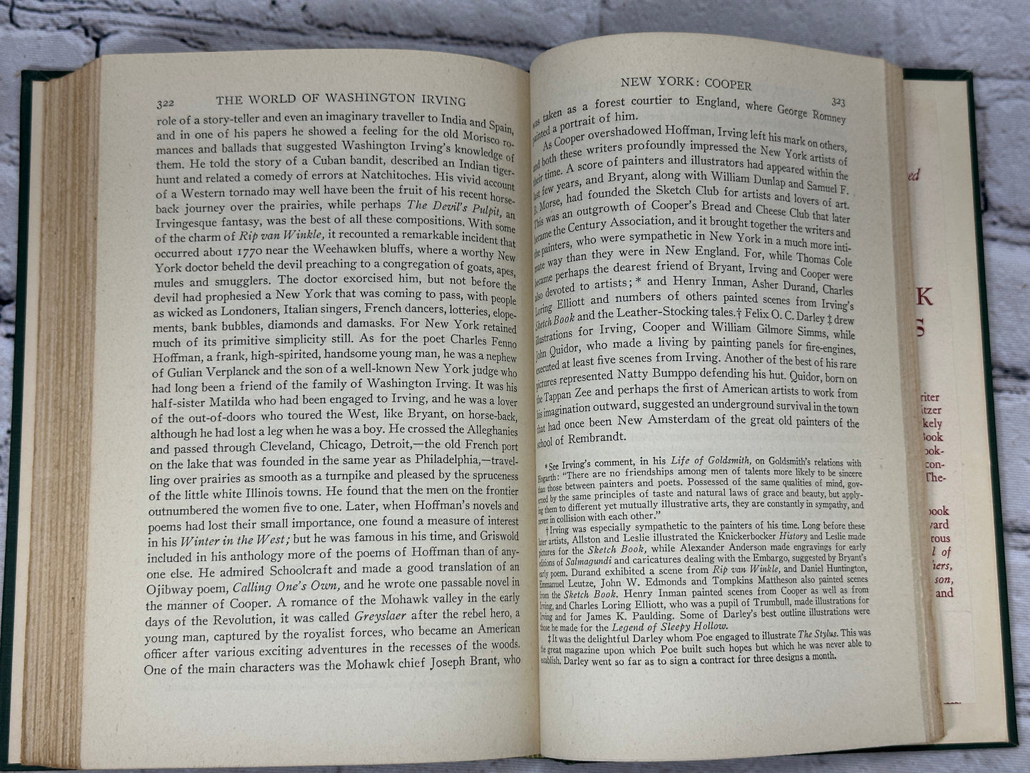 The World Of Washington Irving By Van Wyck Brooks [1944]