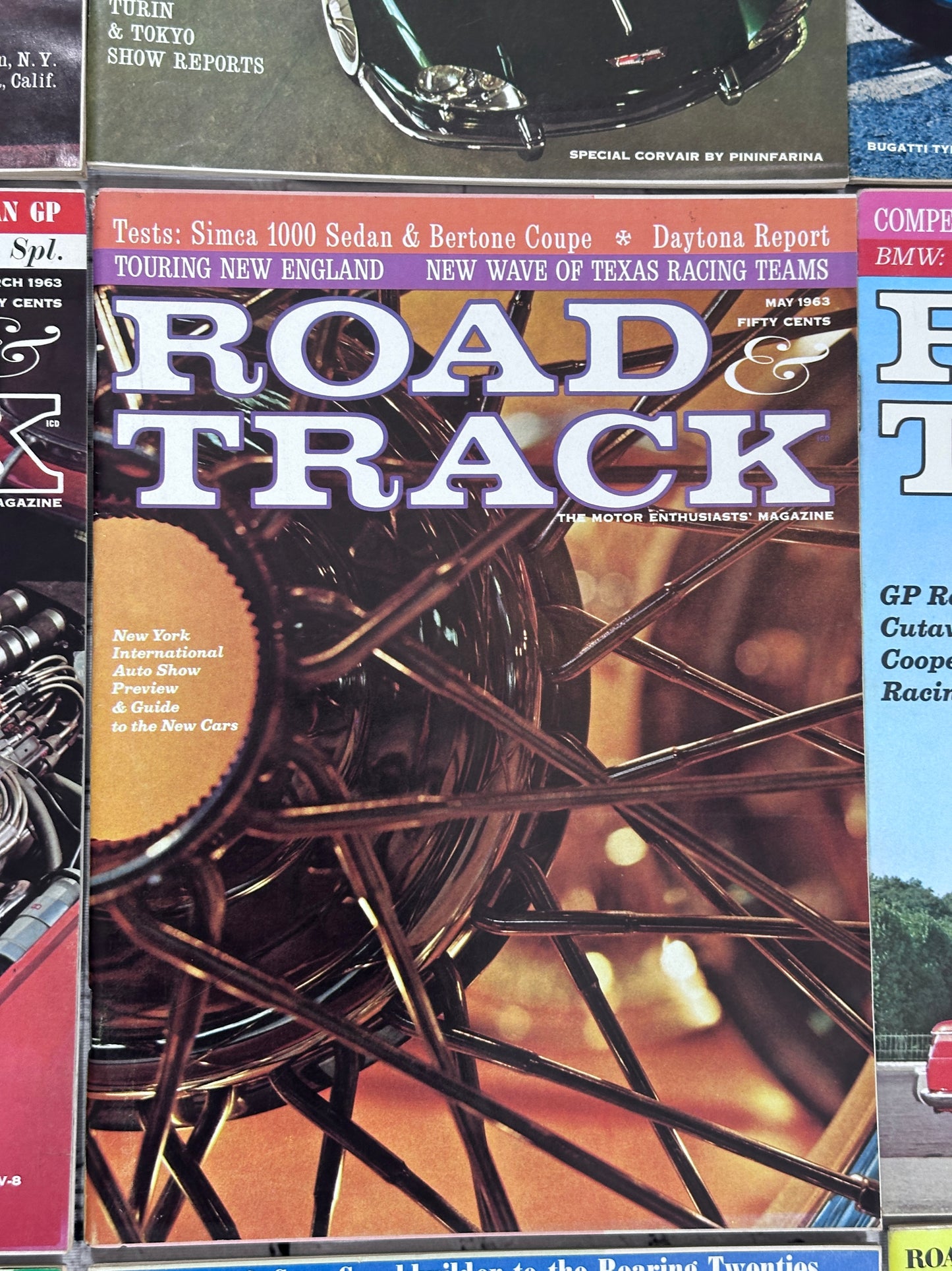 Road & Track Magazine 1963 [Lot of 9 Issues]