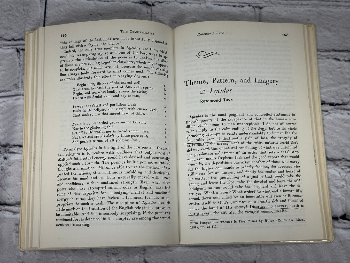 Milton's Lycidas The Tradition and the Poem By C.A. Patrides [1961]