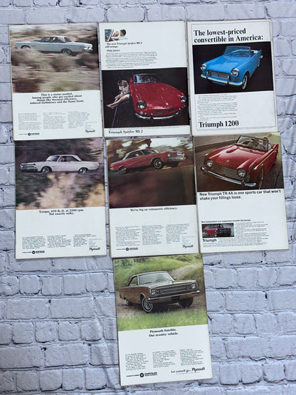 Road & Track Magazine 1965 [Lot of 7 Issues]