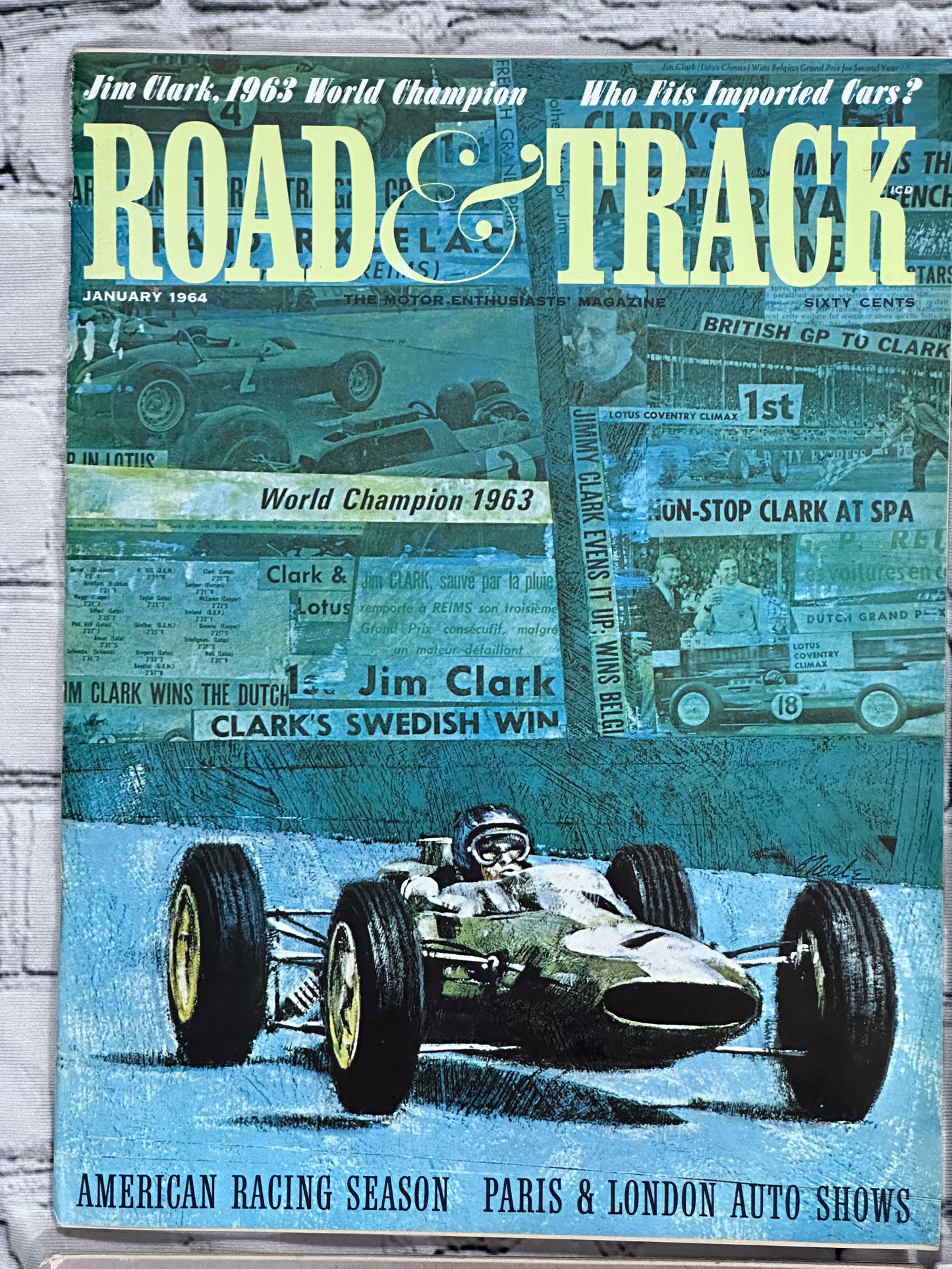 Road & Track Magazine 1964 [Lot of 9 Issues]