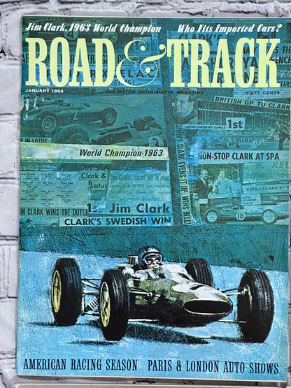 Road & Track Magazine 1964 [Lot of 9 Issues]