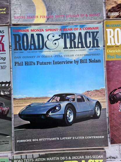 Road & Track Magazine 1964 [Lot of 9 Issues]