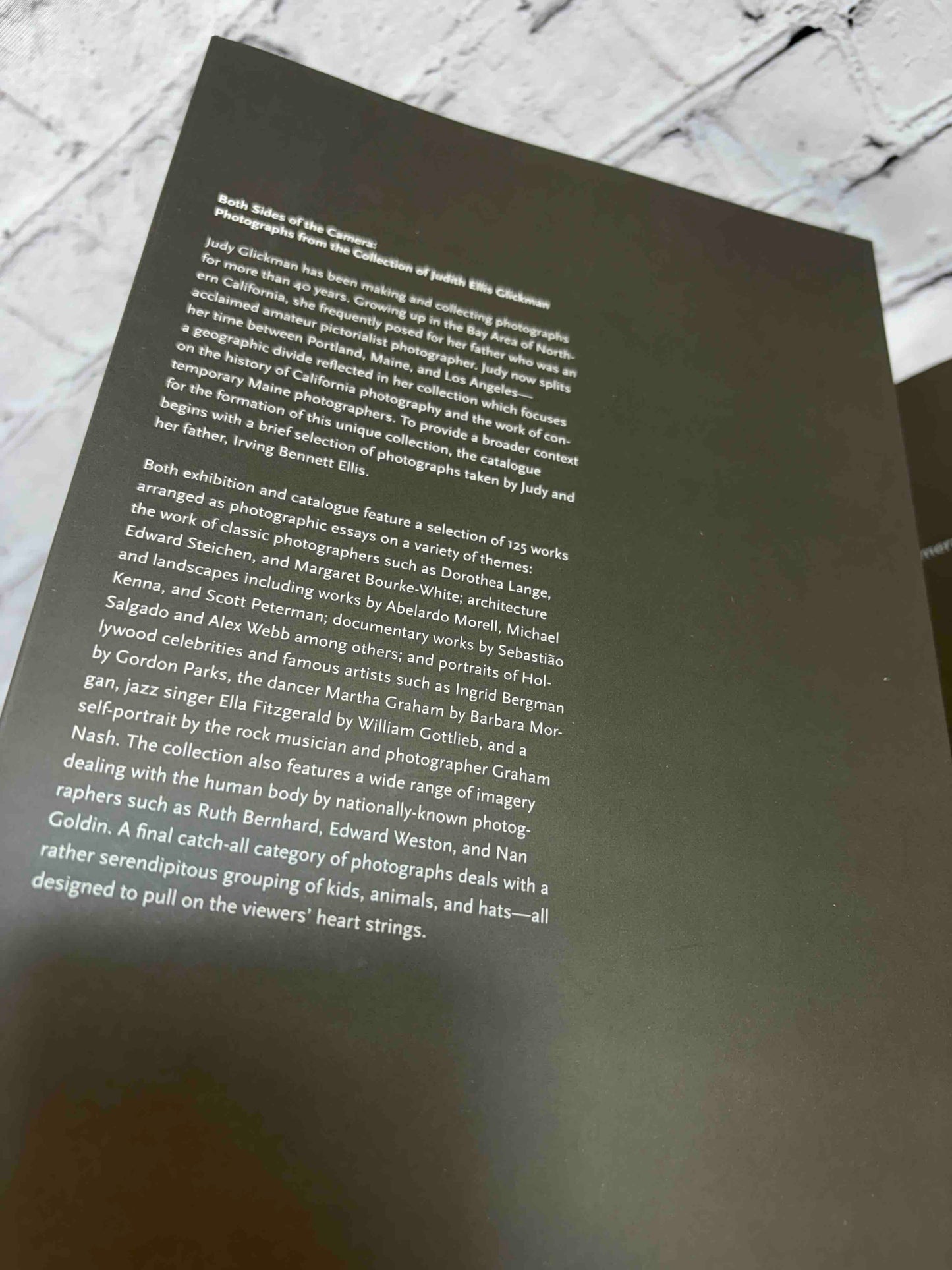Both Sides of the Camera: Photographs from the Collection of Judith Ellis Glickman